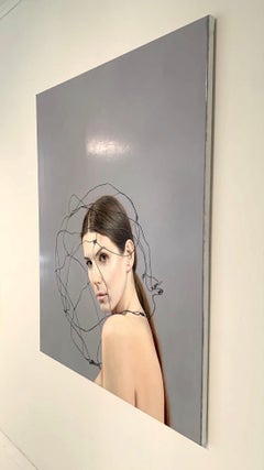 My Room - Photorealistic portrait painting by Mauro Maugliani