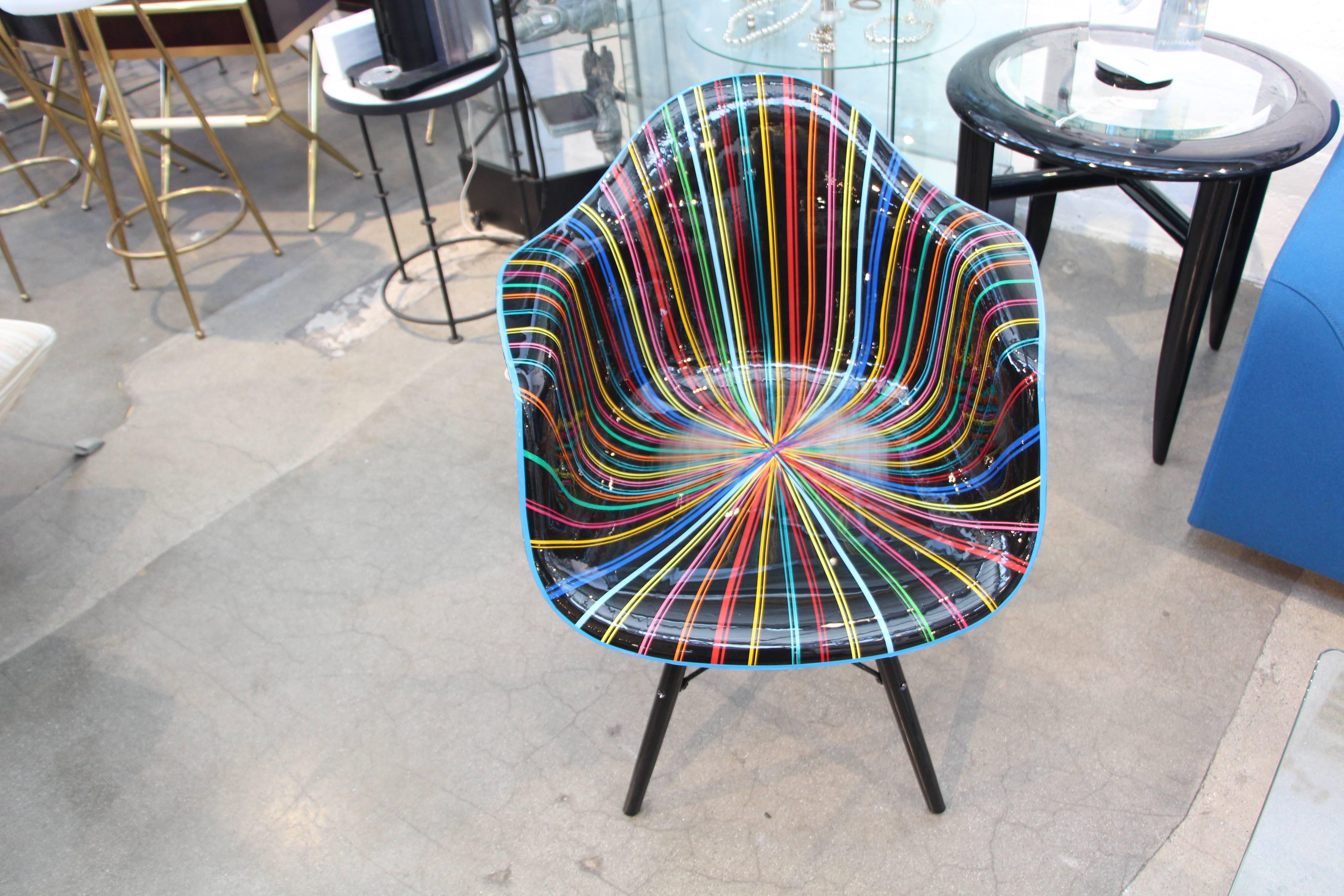 Plastic Mauro Oliveira Decorated Chair