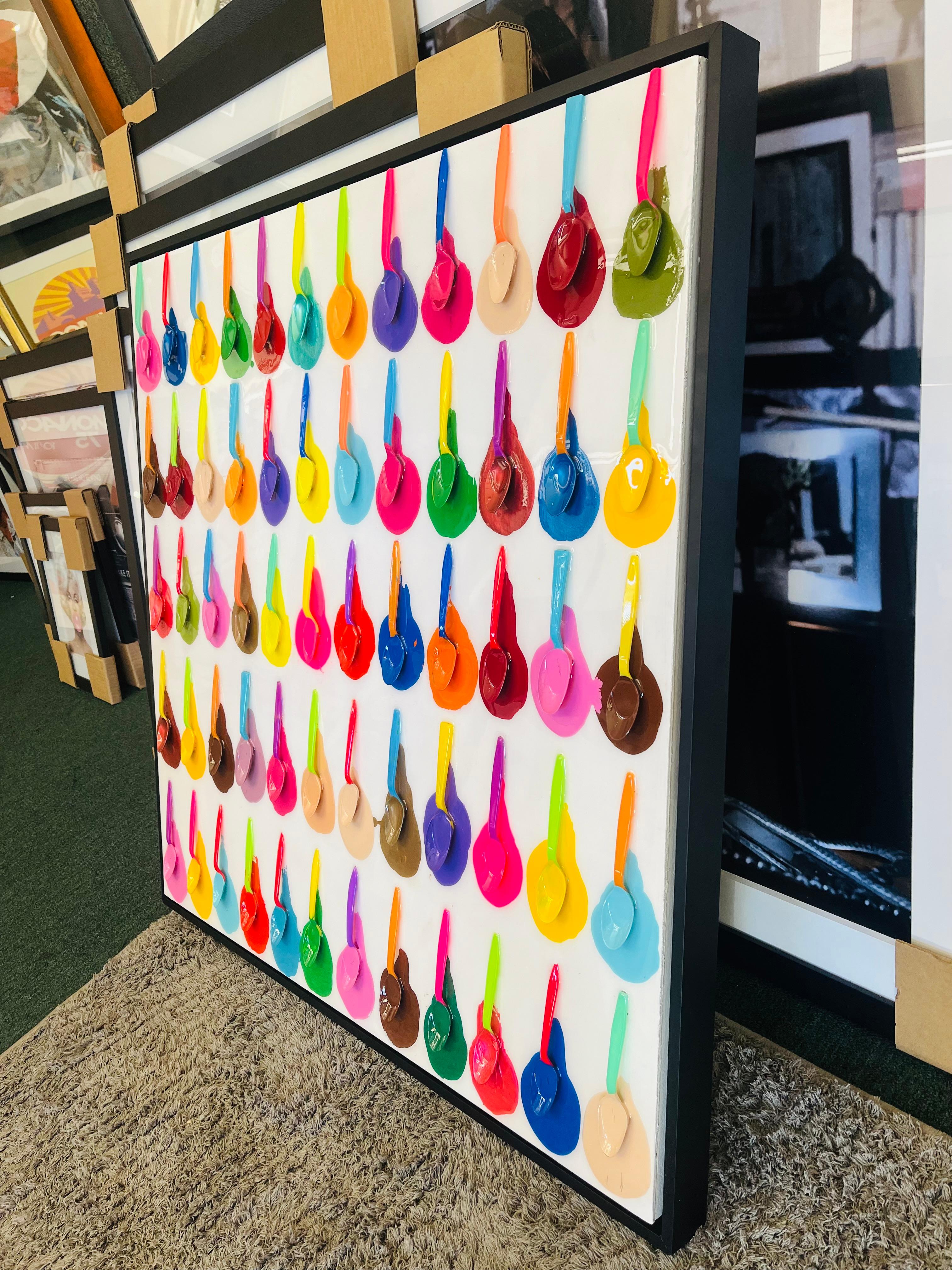 Beverly Hills Ice-Cream Festival - One Of A Kind 3D Mixed Media Masterpiece. For Sale 9