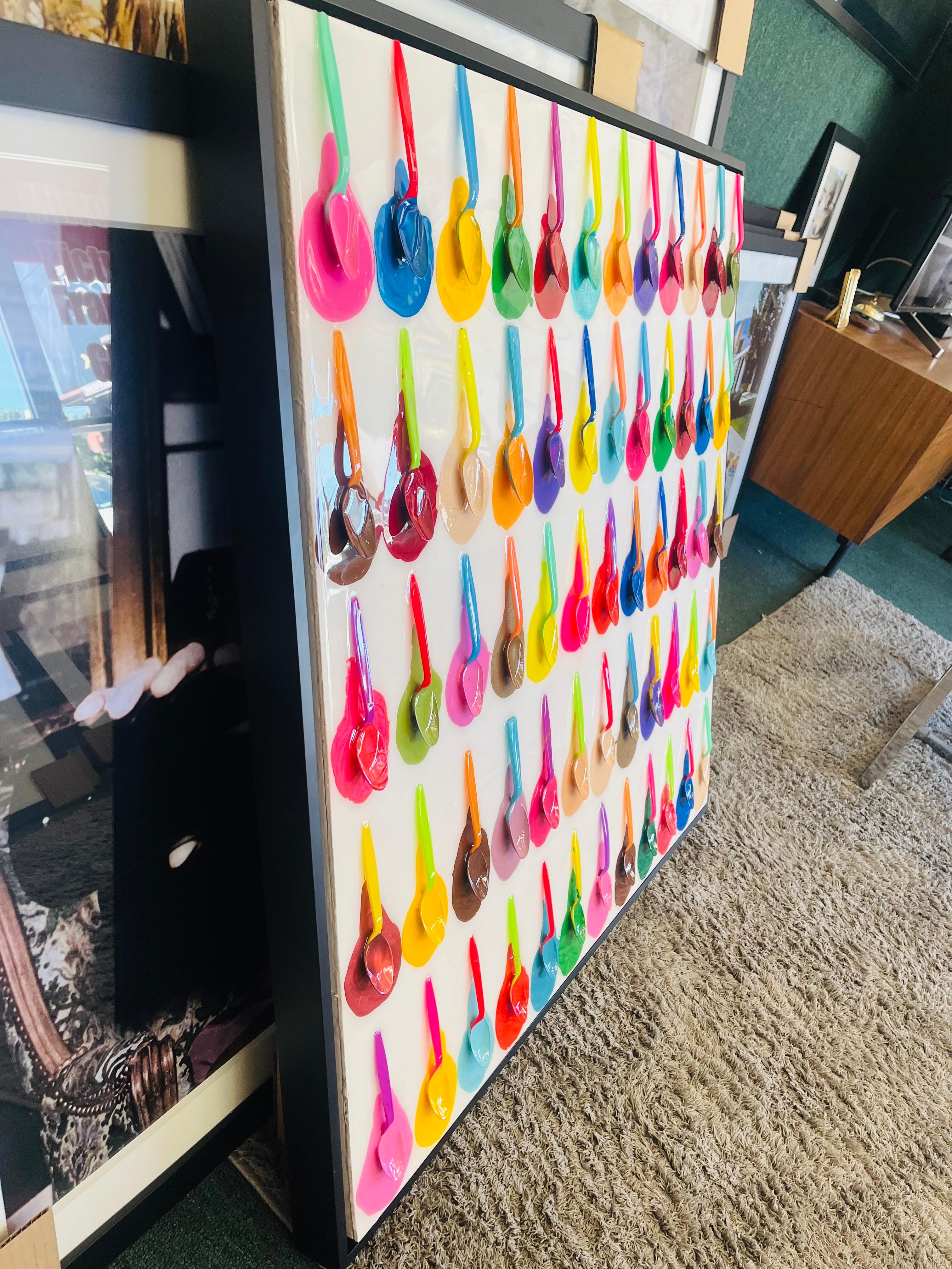 Beverly Hills Ice-Cream Festival - One Of A Kind 3D Mixed Media Masterpiece. For Sale 10