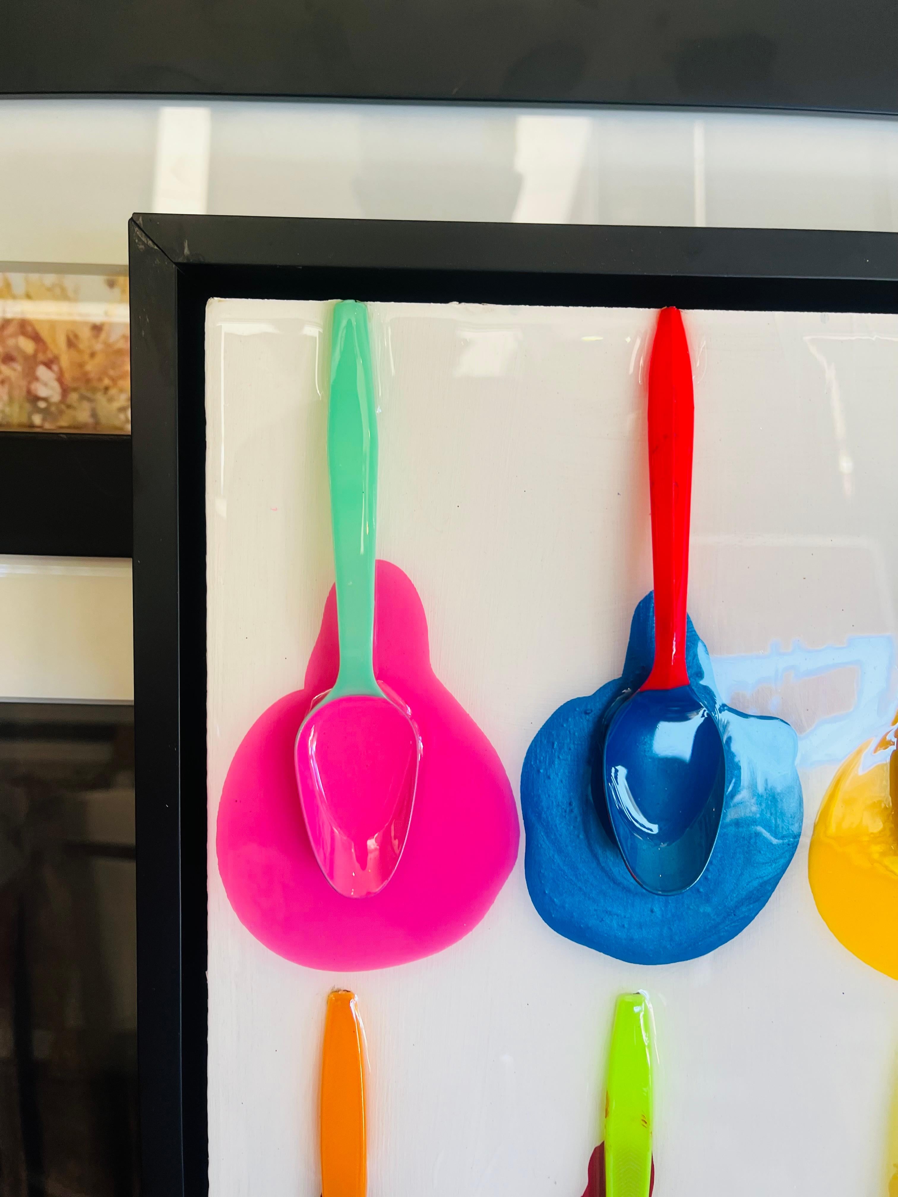 Beverly Hills Ice-Cream Festival - One Of A Kind 3D Mixed Media Masterpiece. For Sale 11