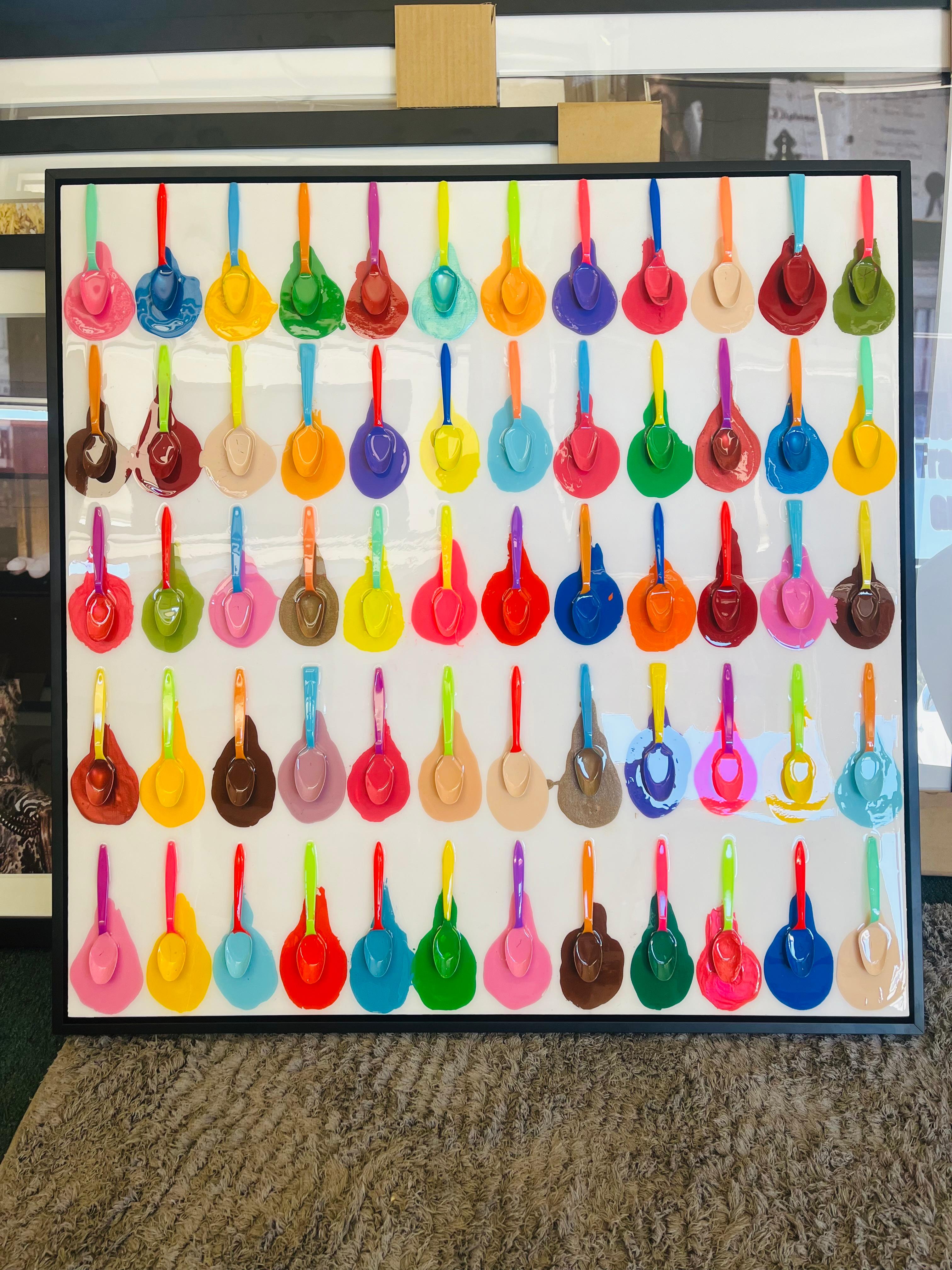 Beverly Hills Ice-Cream Festival - One Of A Kind 3D Mixed Media Masterpiece. For Sale 12