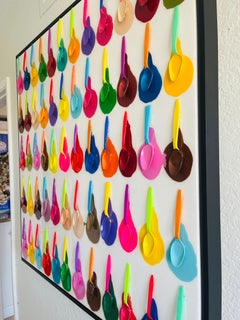 Beverly Hills Ice-Cream Festival 3D Mixed Media Art, Framed, 37x37 IN