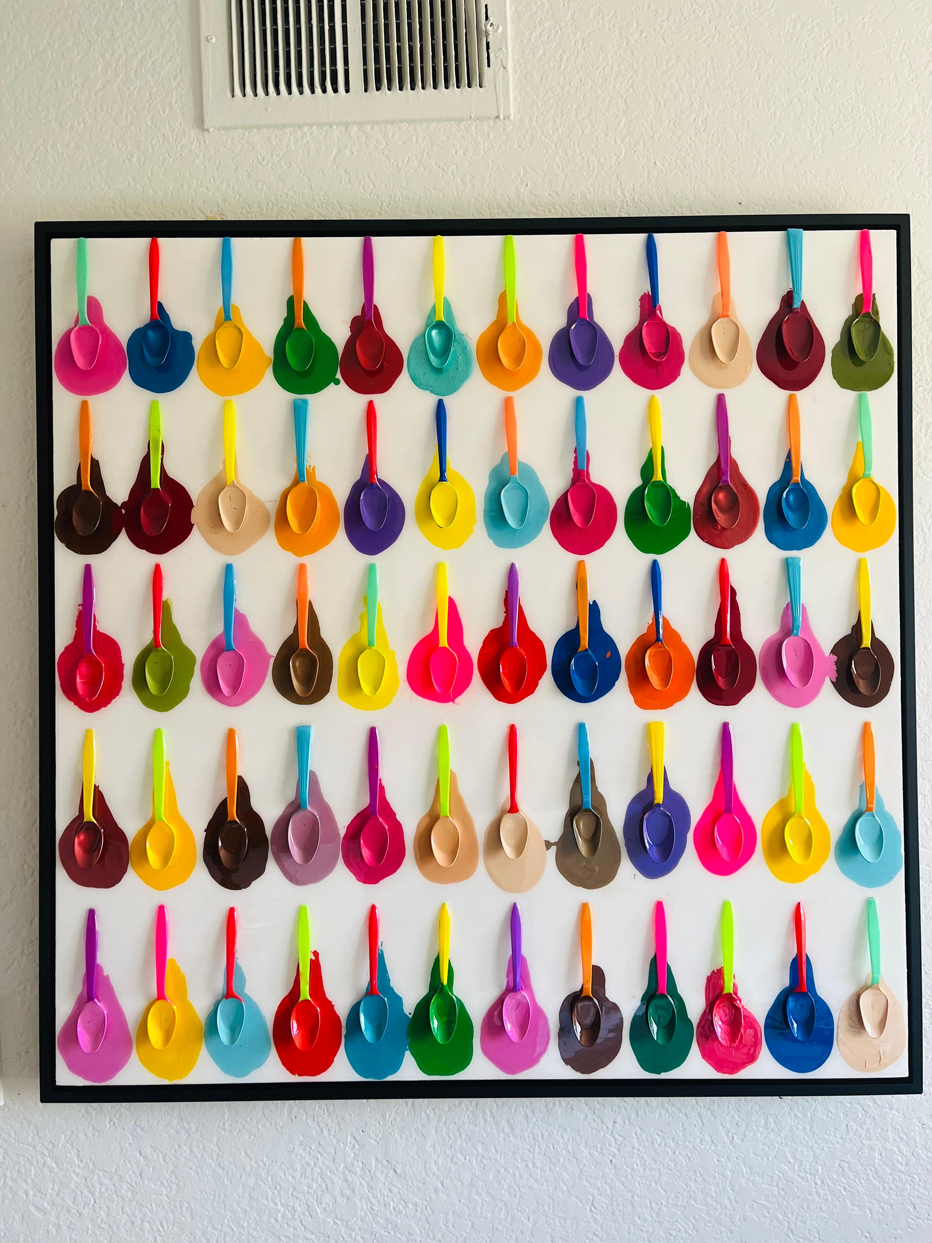 Beverly Hills Ice-Cream Festival - One Of A Kind 3D Mixed Media Masterpiece. For Sale 1