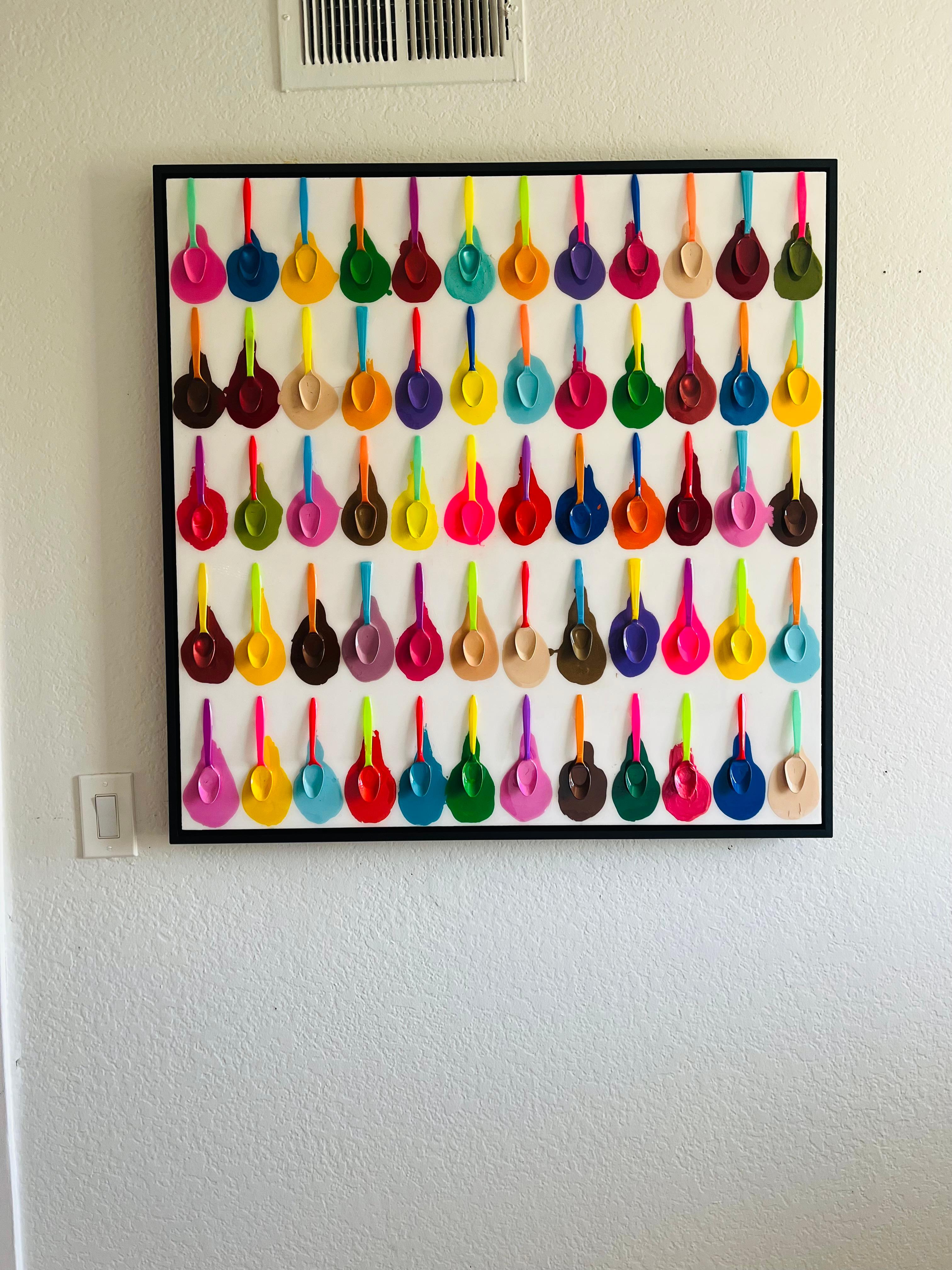 Beverly Hills Ice-Cream Festival - One Of A Kind 3D Mixed Media Masterpiece. For Sale 2
