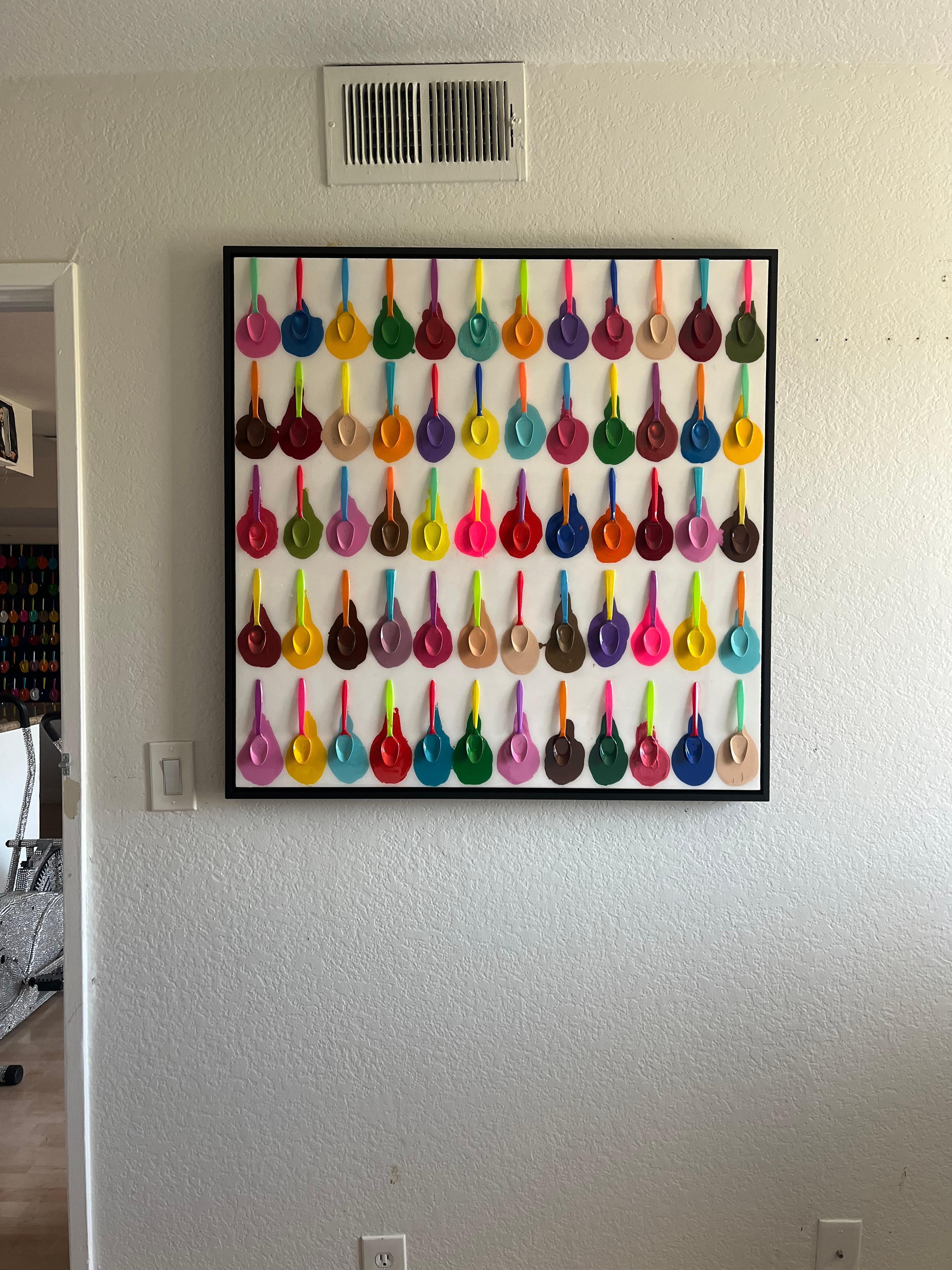 Beverly Hills Ice-Cream Festival - One Of A Kind 3D Mixed Media Masterpiece. For Sale 3