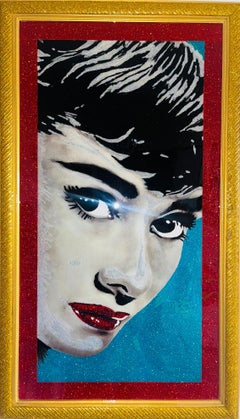 BRUNCH IN HOLLYWOOD - Contemporary Mixed Media Framed Artwork