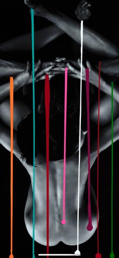 Colorful Love Liaisons  - Original And Framed Mixed Media Artwork