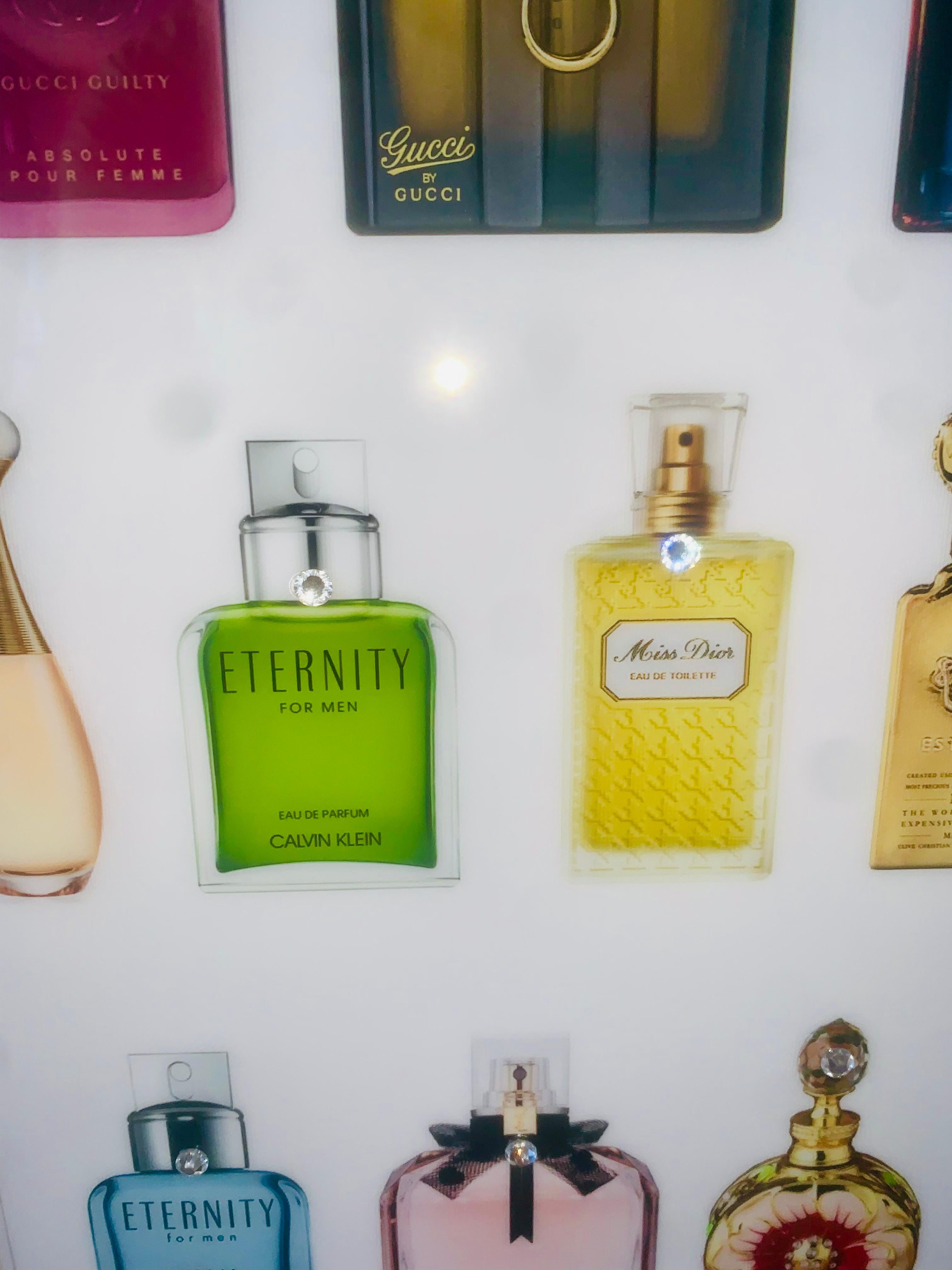 FILTHY RICH - White: Perfumes & White 'Diamonds' (Framed Mixed Media Art Series) 6