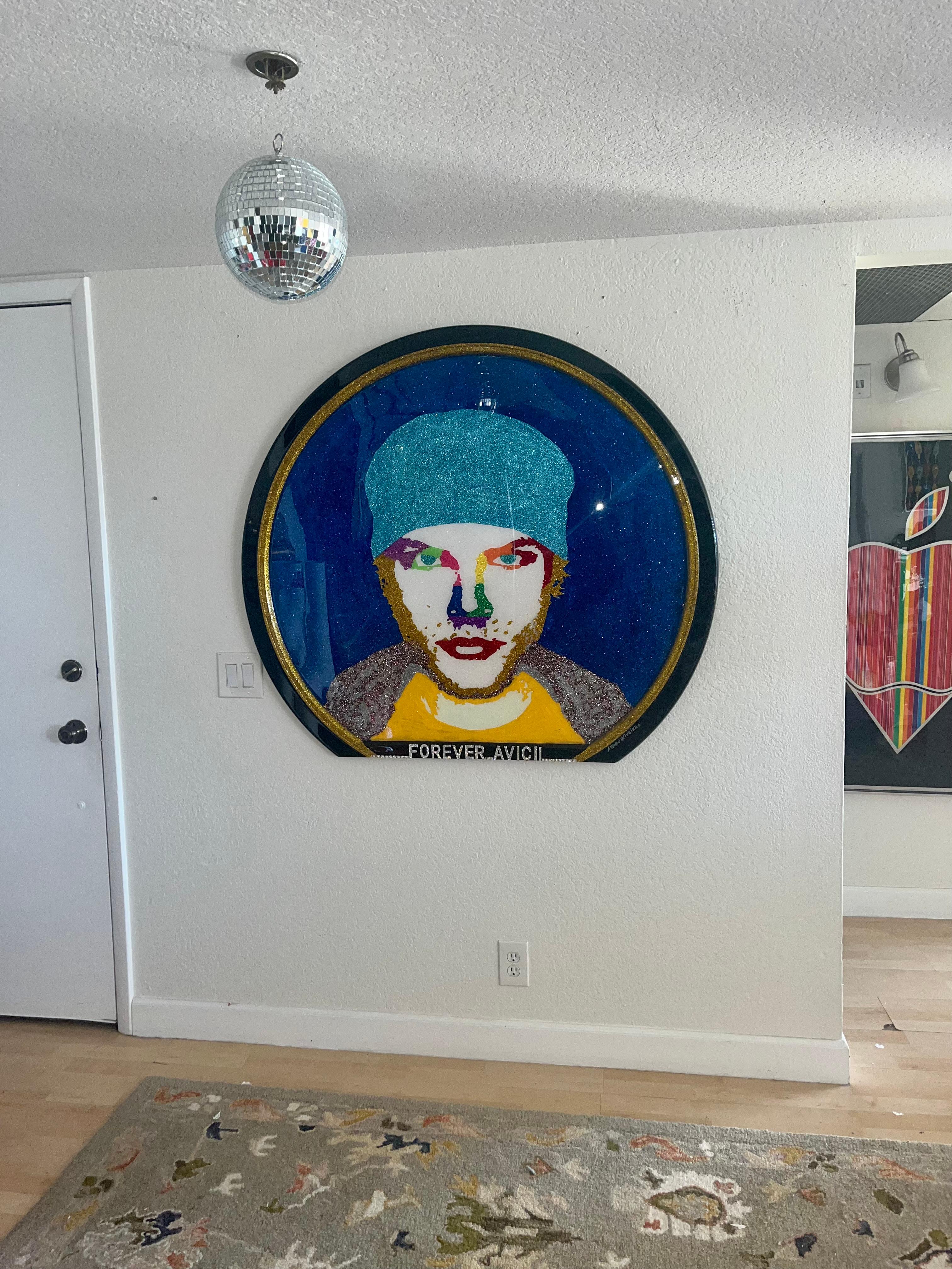 FOREVER AVICII (Original And One Of A Kind Mixed Media Art Masterpiece) For Sale 1