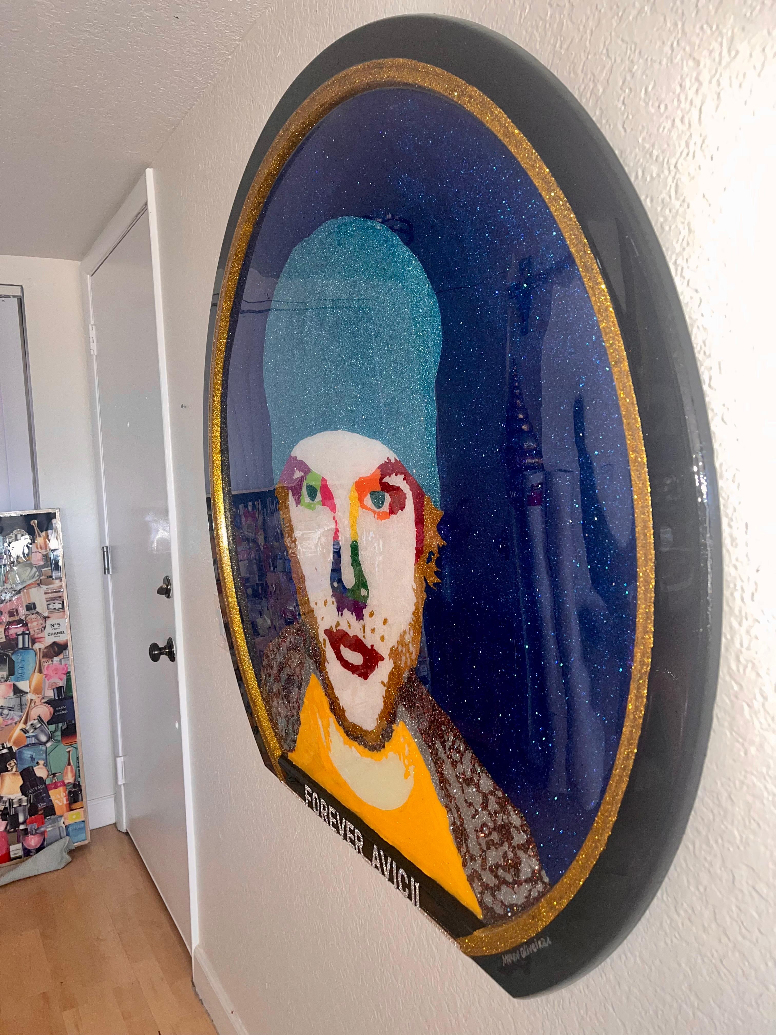 FOREVER AVICII (Original And One Of A Kind Mixed Media Art Masterpiece) For Sale 2