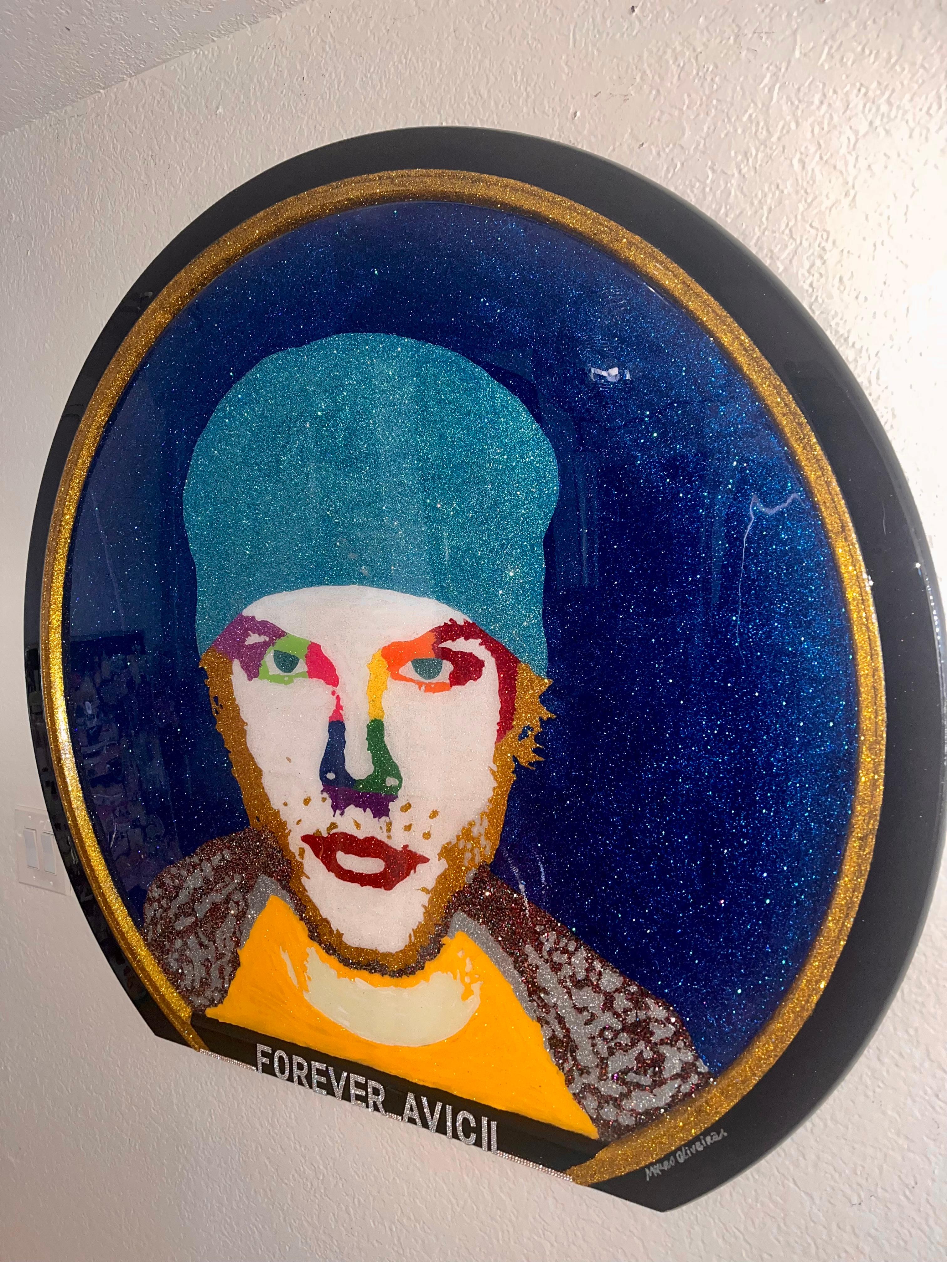 FOREVER AVICII (Original And One Of A Kind Mixed Media Art Masterpiece) For Sale 3