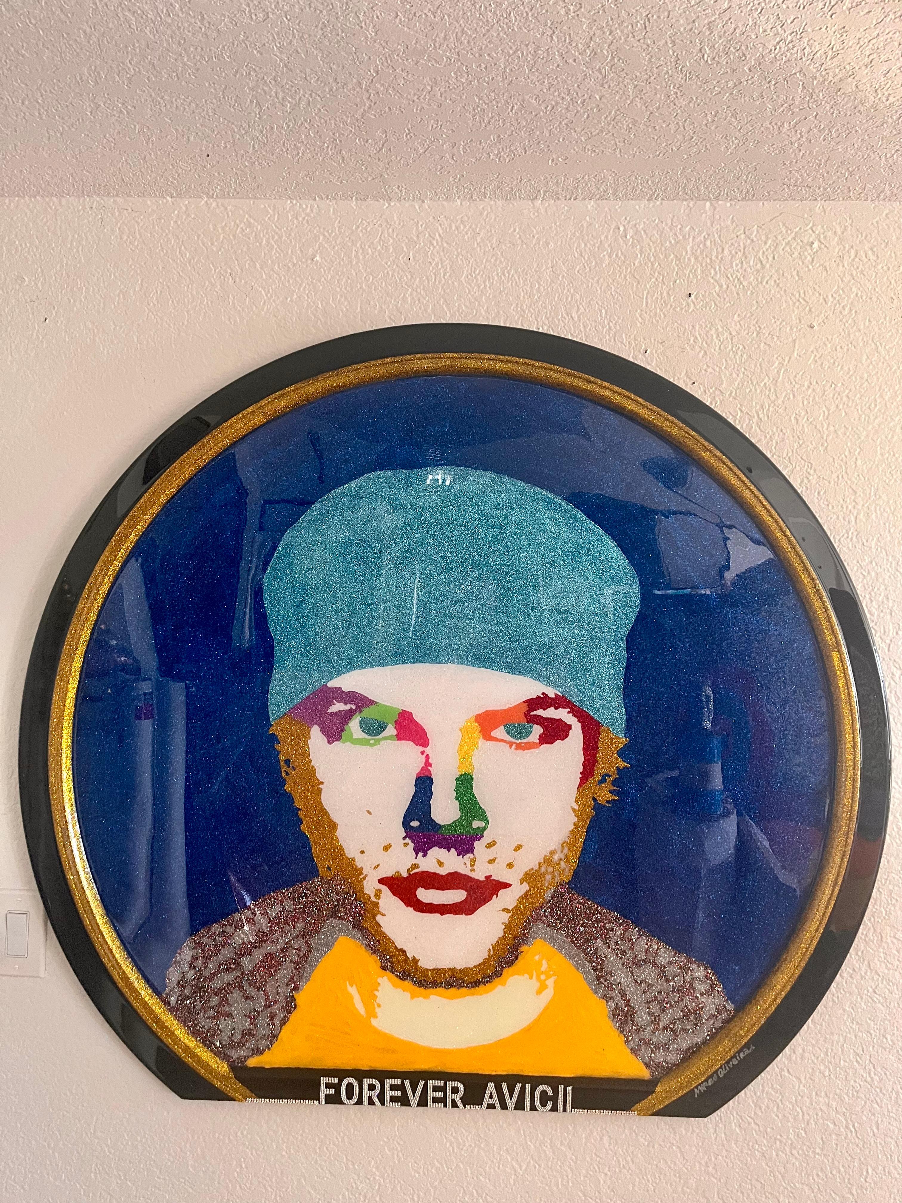 FOREVER AVICII (Original And One Of A Kind Mixed Media Art Masterpiece) For Sale 4