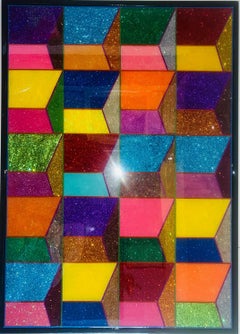 Futuristic Rio Slum, Original Mixed Media Art, Pop Art, 21st Century