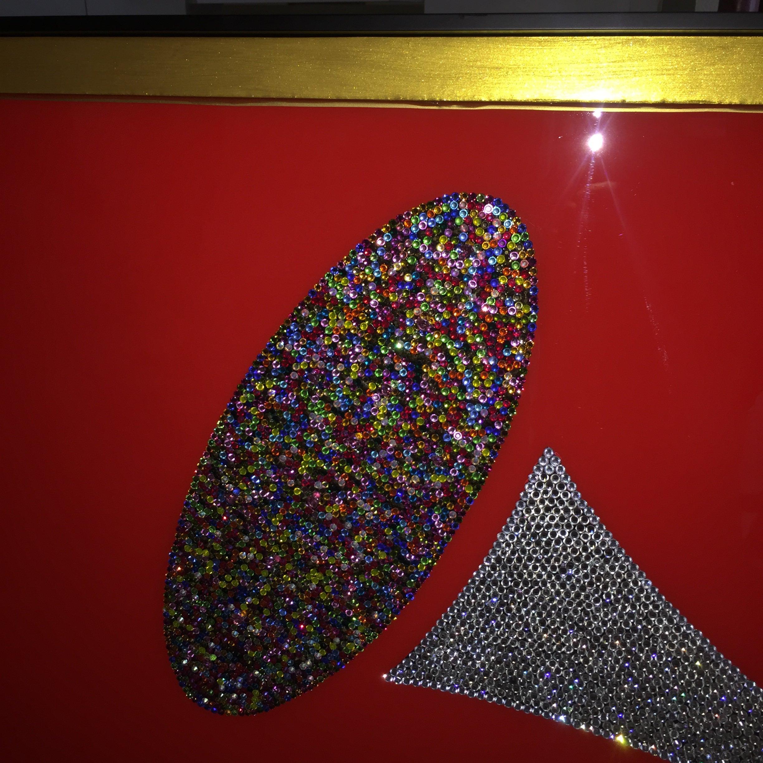 The Grand Grammy (Œuvre d'art originale au collage avec plus de 10 000 cristaux Swarovski et tchèques) en vente 1