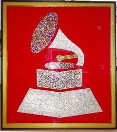 The Grand Grammy (Original Collage-Kunstwerk mit 10.000+ Swarovski+ Tschechischen Kristallen)