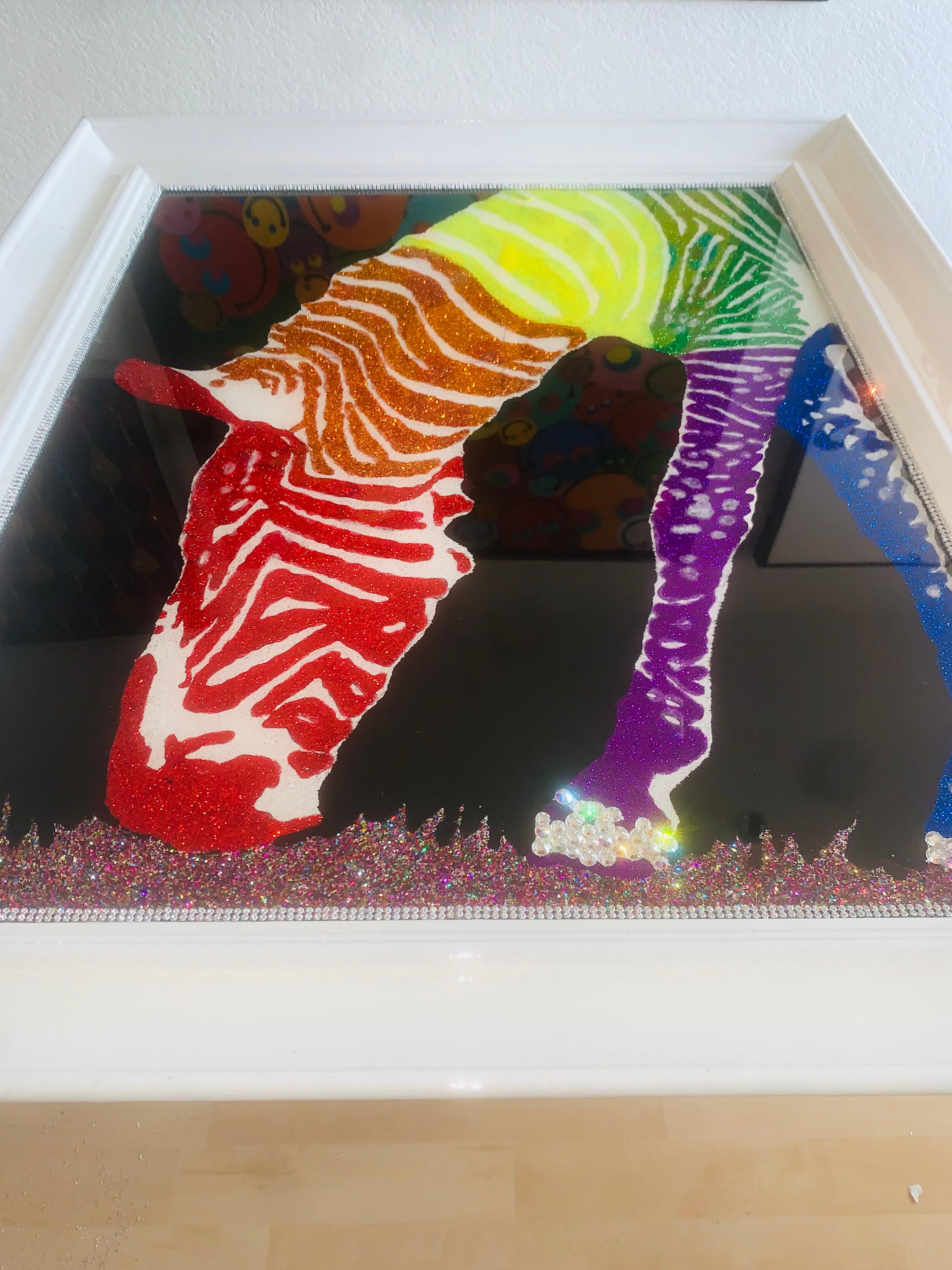 Colorful Happy Pride Month II (Original Mixed Media Artwork) For Sale 8