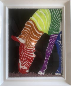 Buntes Happy Pride-Month II (Original Mixed Media-Kunstwerk)