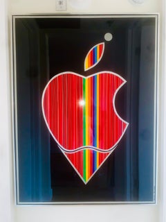 I LOVE APPLE I (Original And One Of A Kind Mixed Media Artwork)