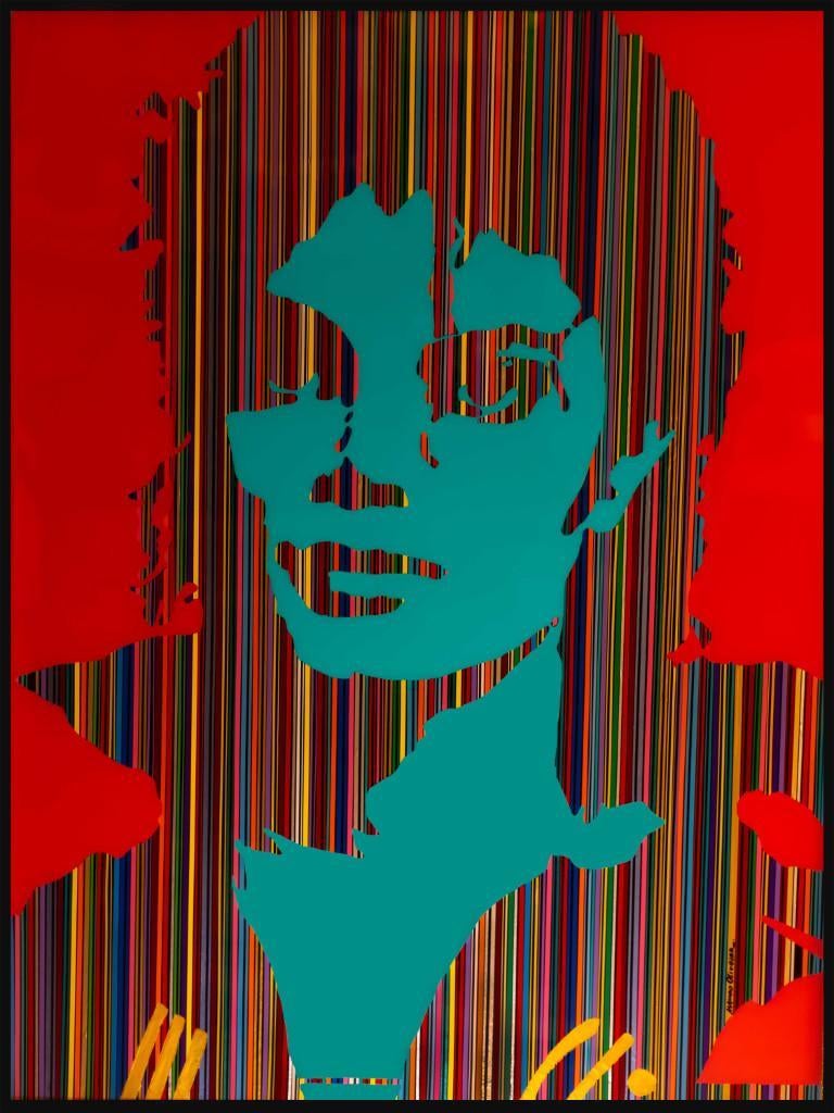 King of Pop II (Original MixedMedia Framed ArtWork) - Mixed Media Art by Mauro Oliveira