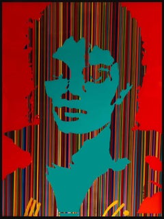 King of Pop II (Obra de arte original enmarcada en MixedMedia)