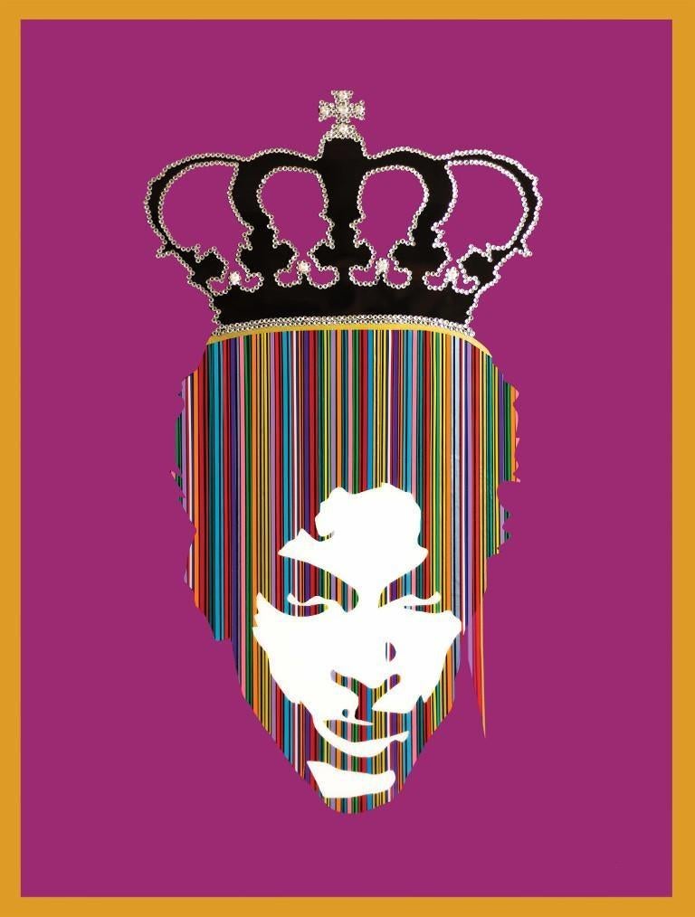 King Prince I (Original MixedMedia Framed Artwork) For Sale 4