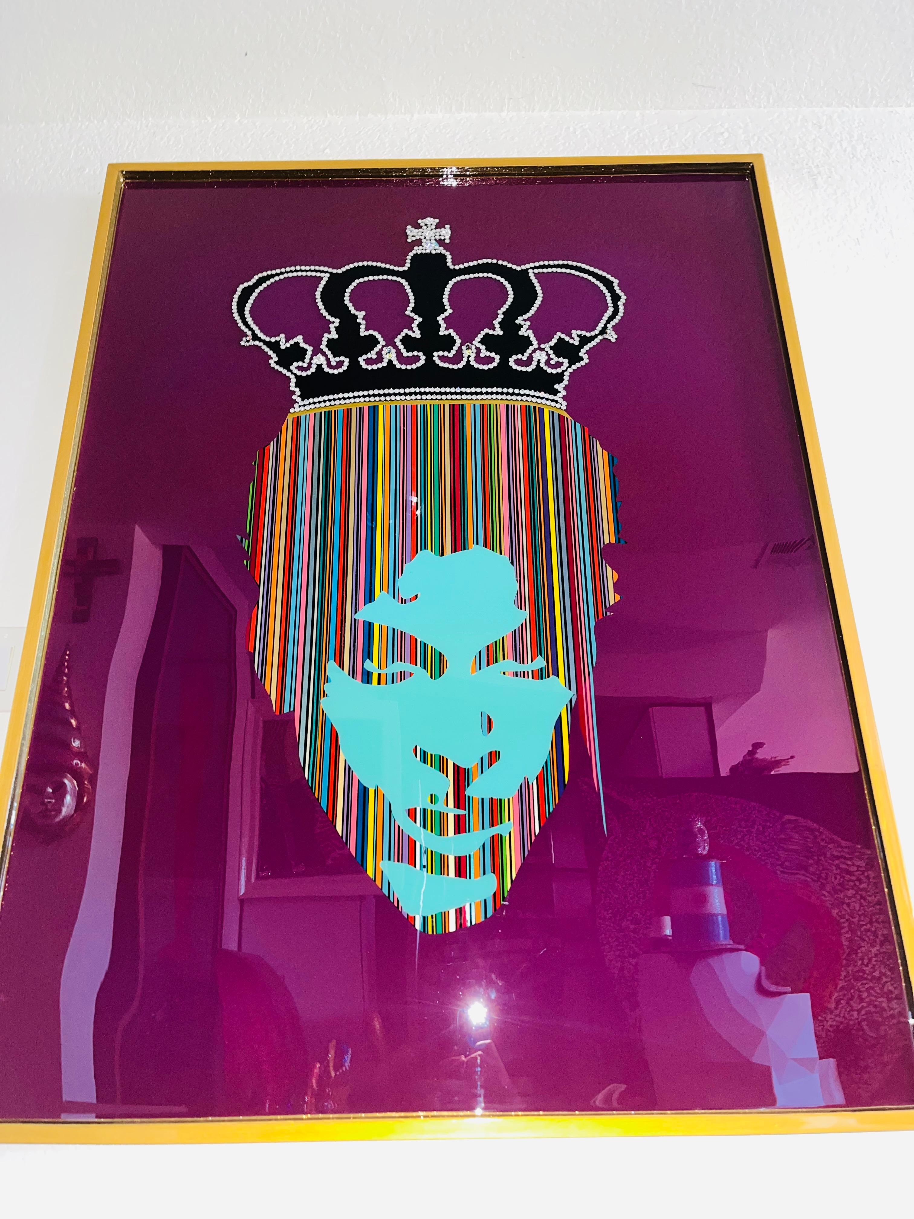 King Prince II (Orignal MixedMedia Framed Artwork) 7