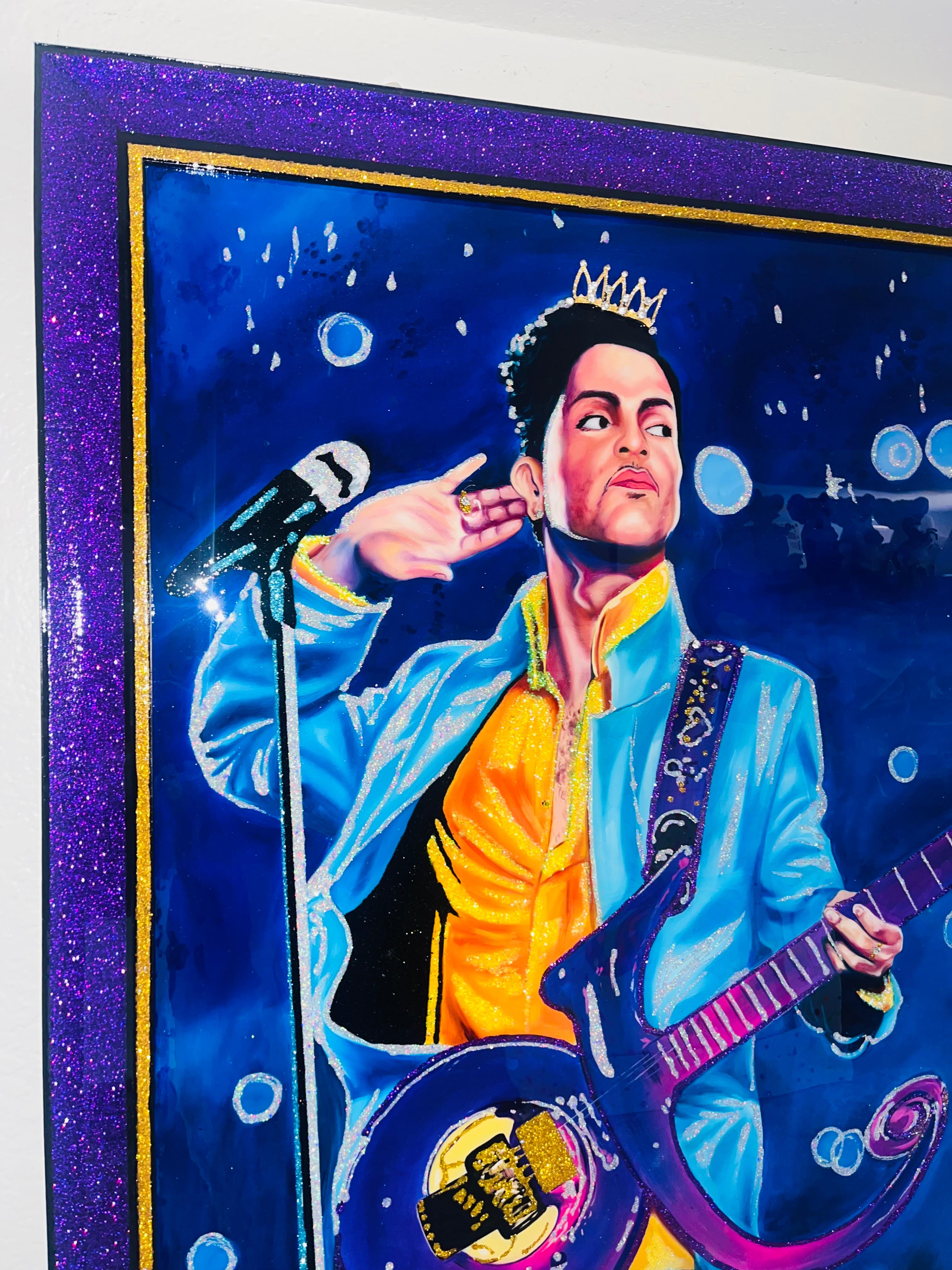 KING PRINCE OF POP (Original and Framed One Of  A Kind Masterpiece) For Sale 11