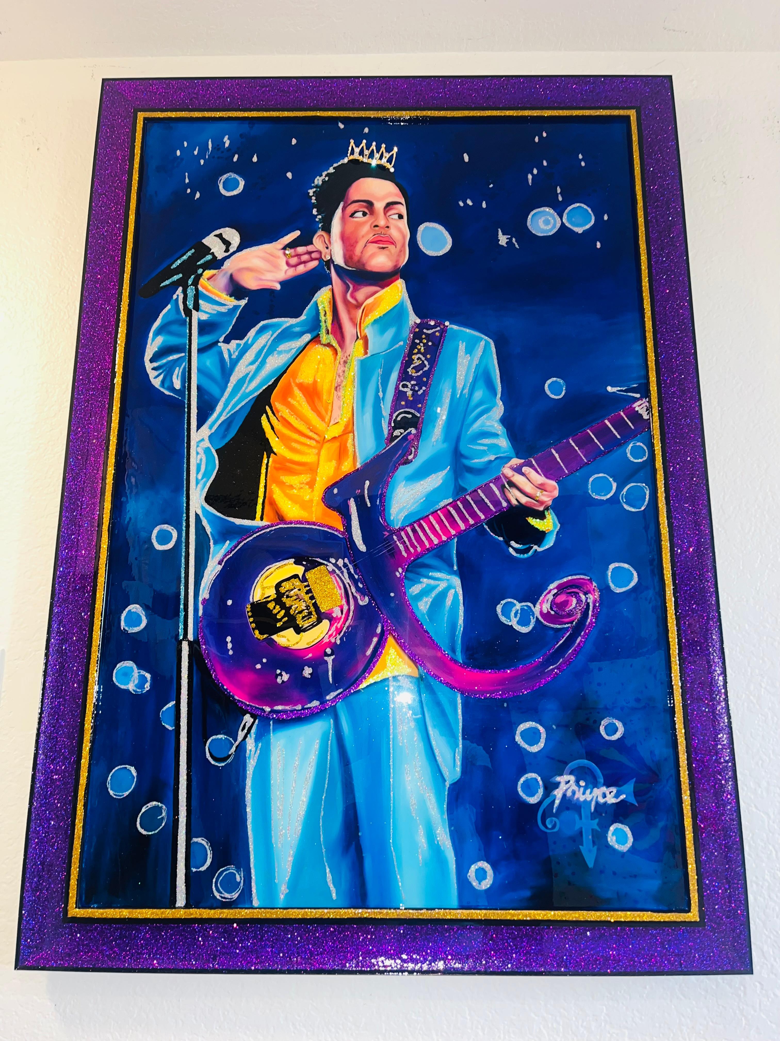 KING PRINCE OF POP (Original and Framed One Of  A Kind Masterpiece) For Sale 14