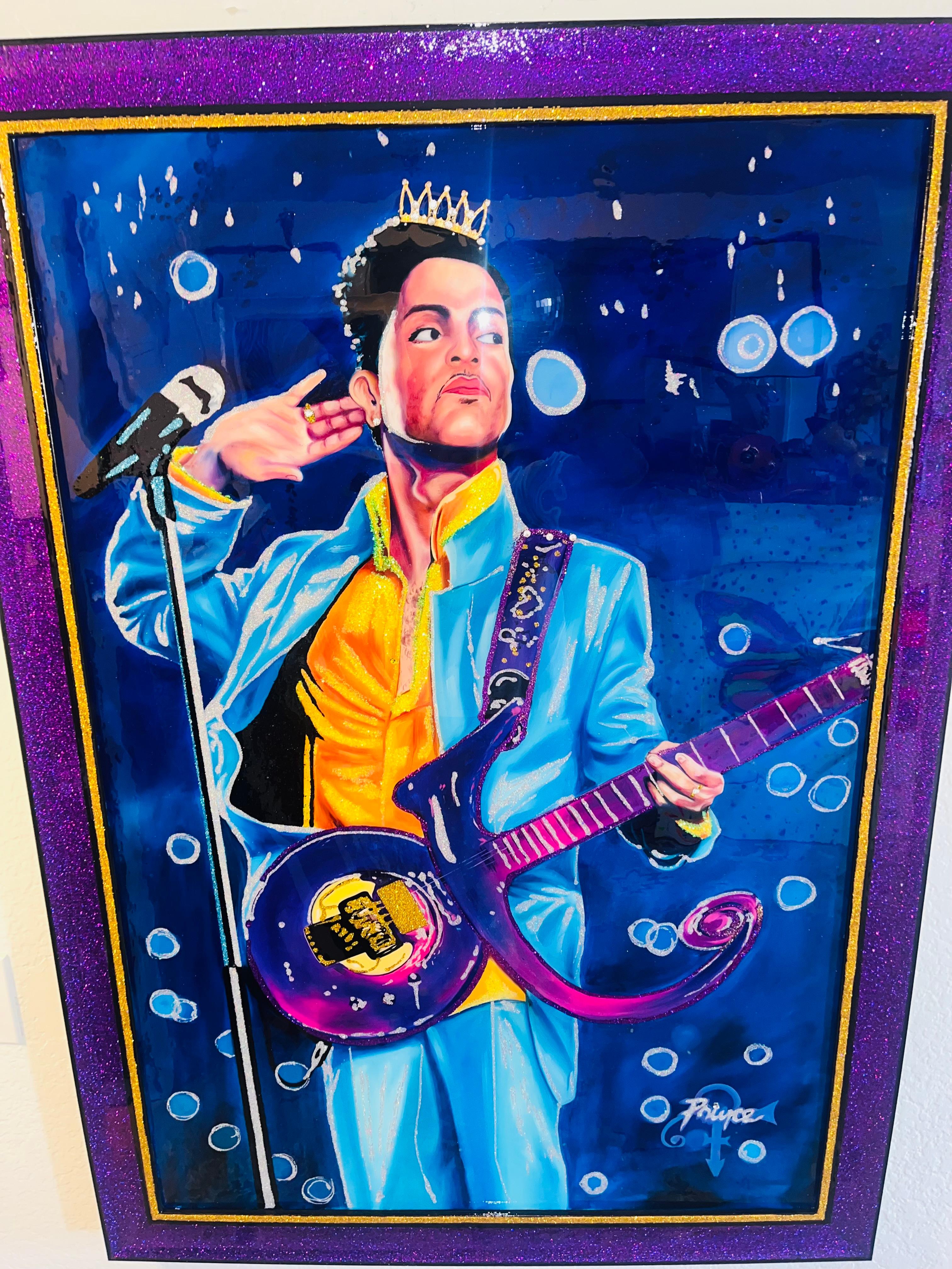 KING PRINCE OF POP (Original and Framed One Of  A Kind Masterpiece) For Sale 16