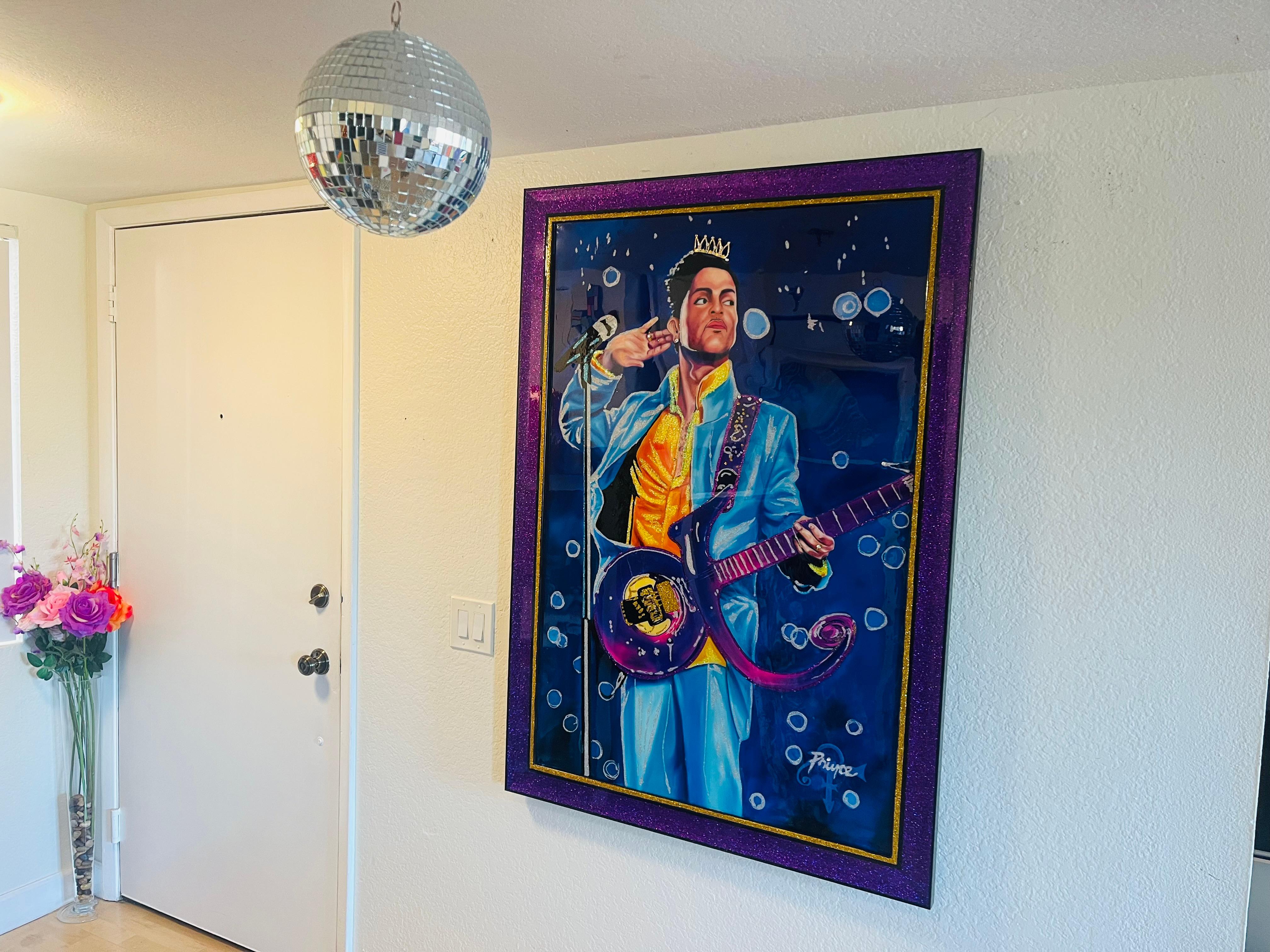                **ANNUAL SUPER SALE UNTIL JUNE 15TH ONLY**
*This Price Won't Be Repeated Again This Year-Take Advantage Of It*

KING PRINCE OF POP is one of the biggest painting homage to the one and only Prince.

The artist placed an improvised