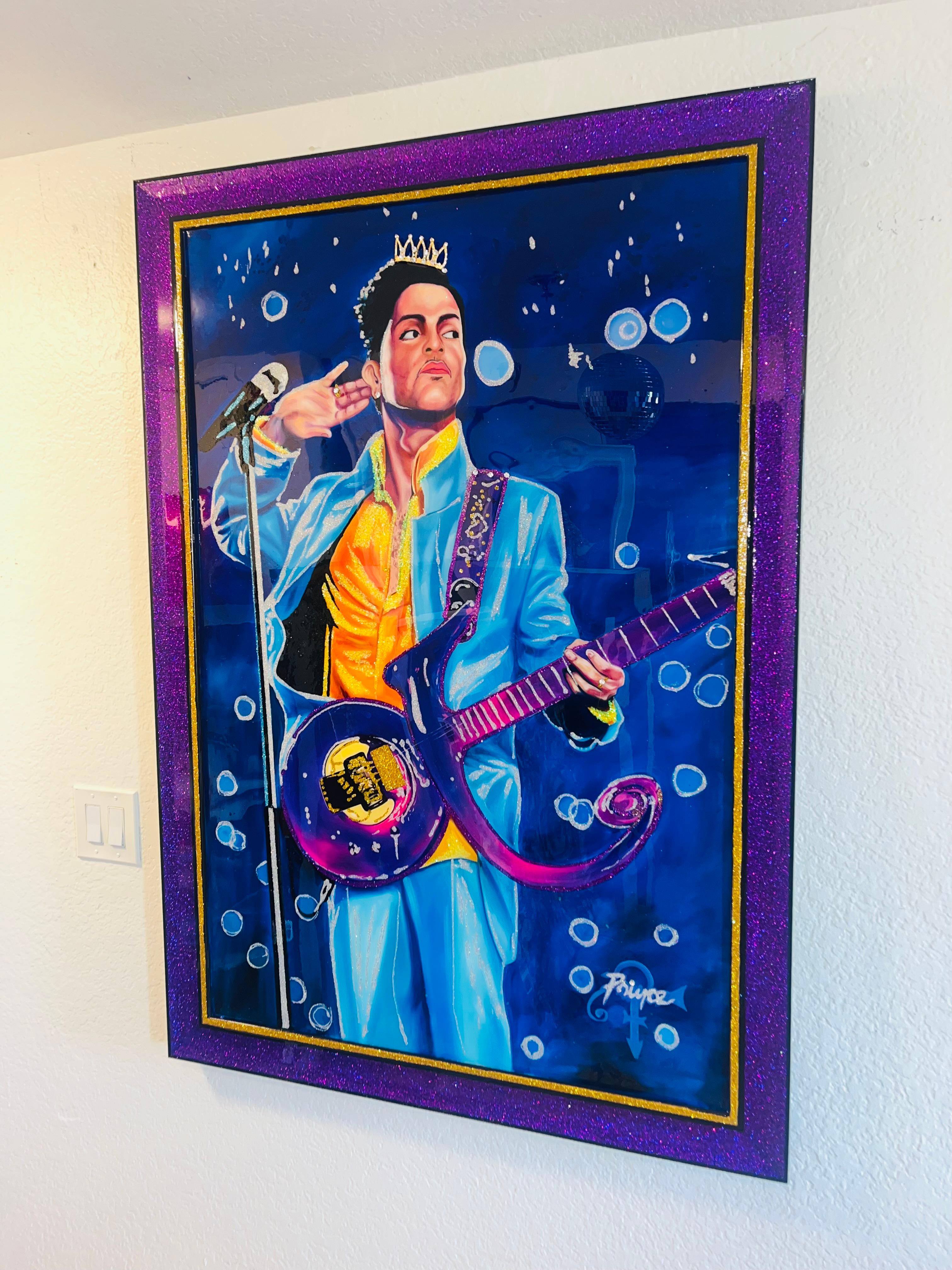 KING PRINCE OF POP (Original and Framed One Of  A Kind Masterpiece) For Sale 3