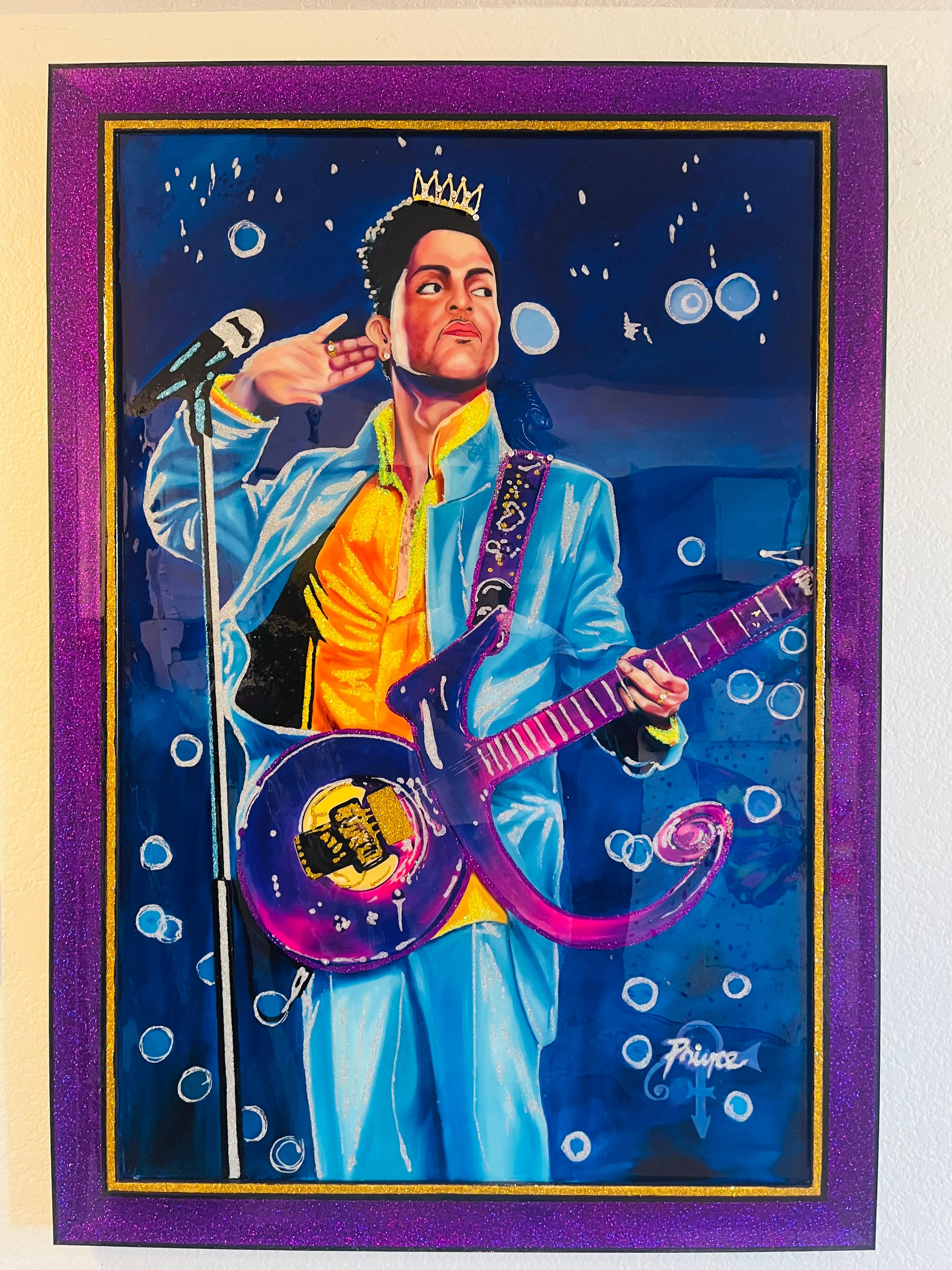 KING PRINCE OF POP (Original and Framed One Of  A Kind Masterpiece) For Sale 5
