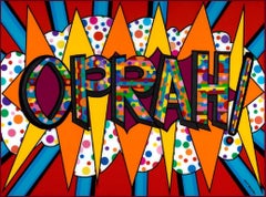 Oprah ! Une véritable icône de la pop (œuvre d'art originale en médias mixtes)