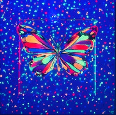 SOUTH BEACH BEAST (FRAMED Neon/Grow In The Dark 1 Of A Kind ART Masterpiece)