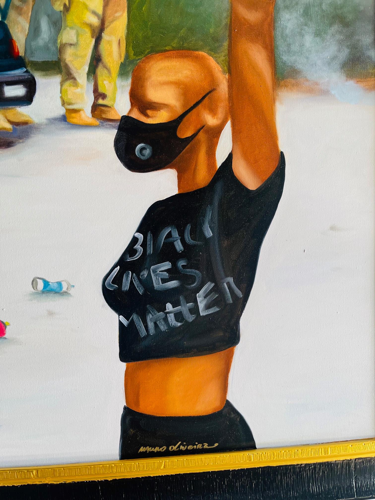 BLACK LIVES MATTER: The Masterpiece (One Of A Kind Mixed Media Painting) For Sale 10