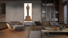 Melted Oscar II (Original Framed Mixed Media Artwork)