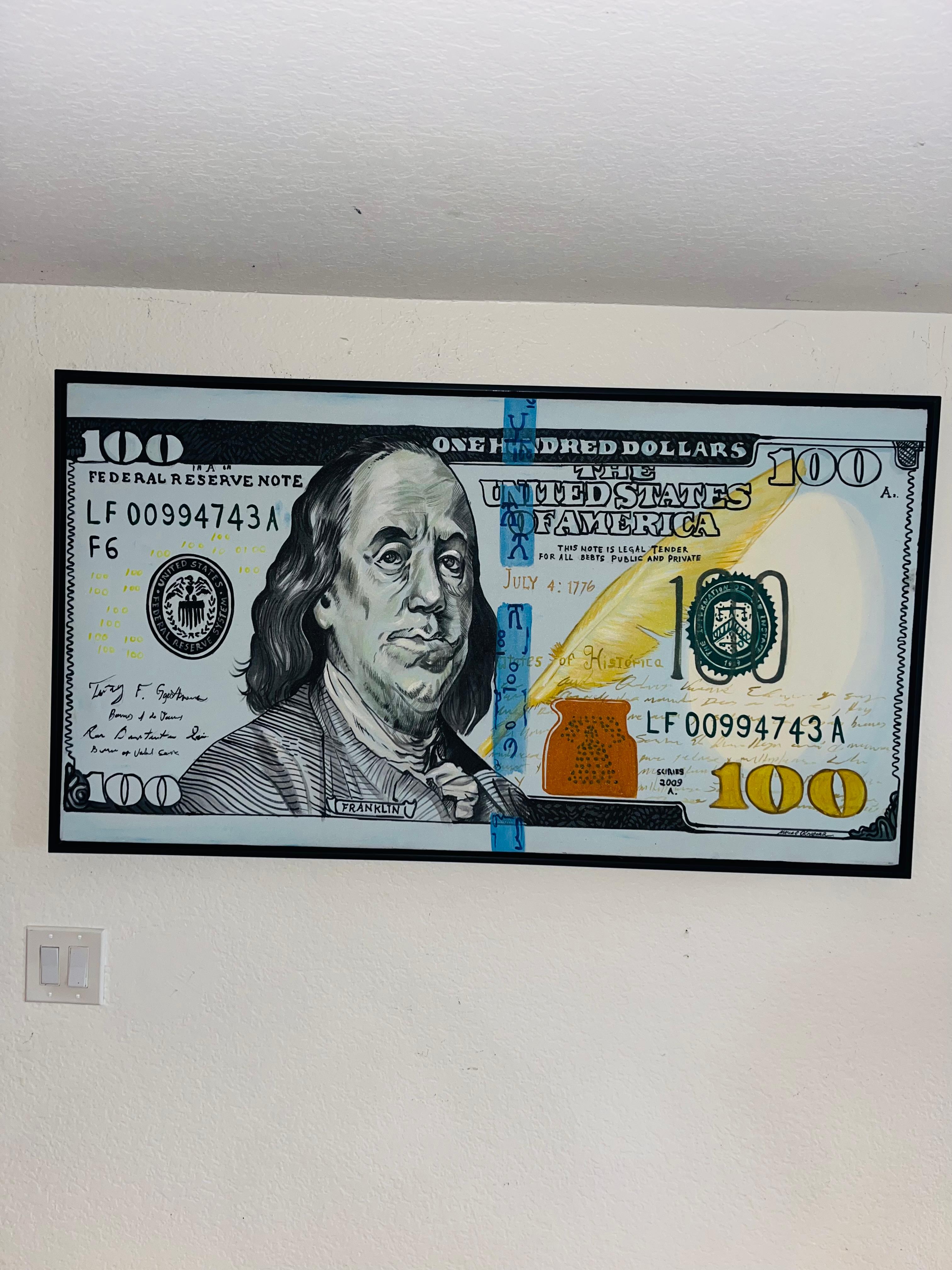Money Talks I (Original Contemporary and one of a kind Masterpiece) For Sale 2