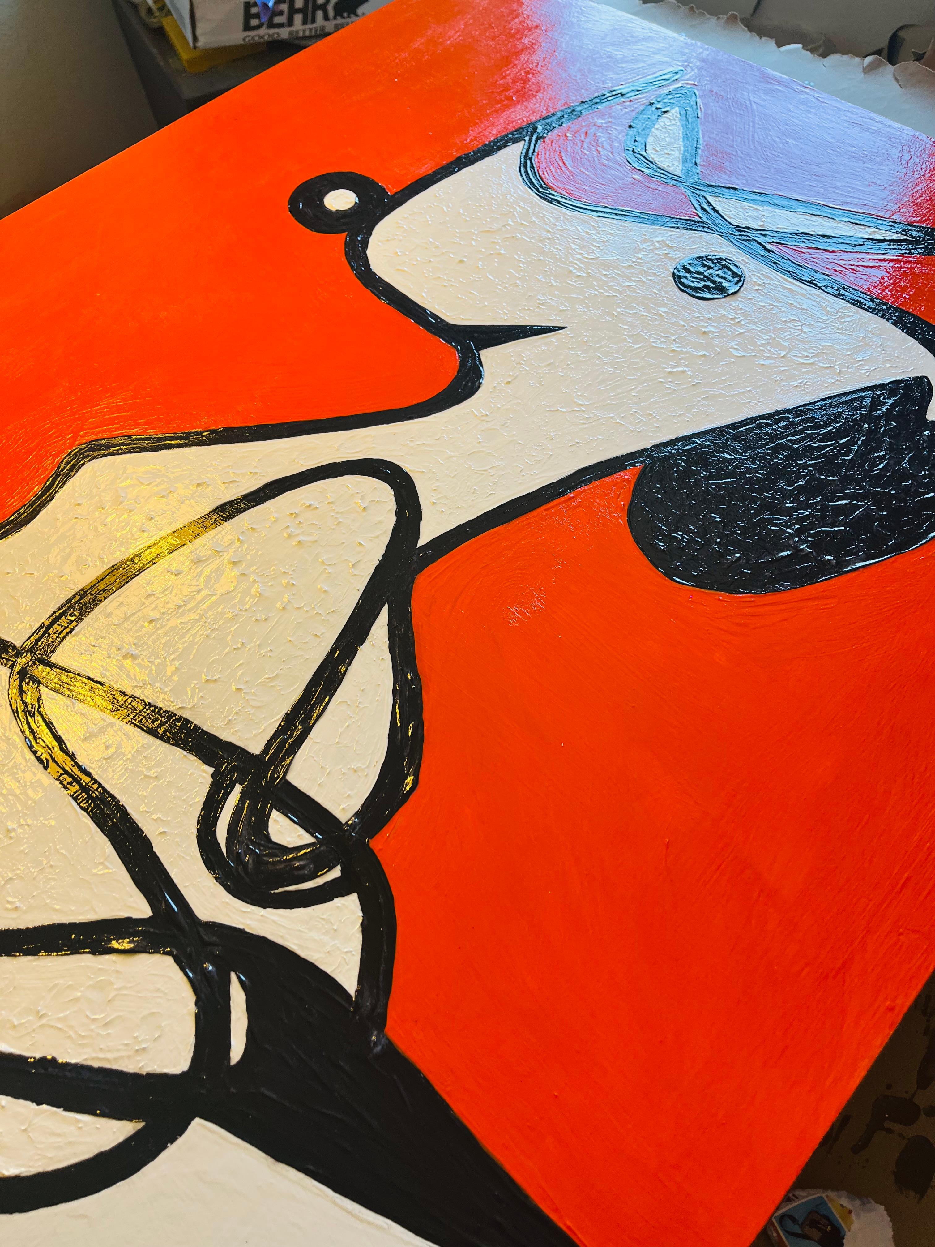 L'œuvre d'art originale de Speedy Snoopy sur panneau de bois en vente 10