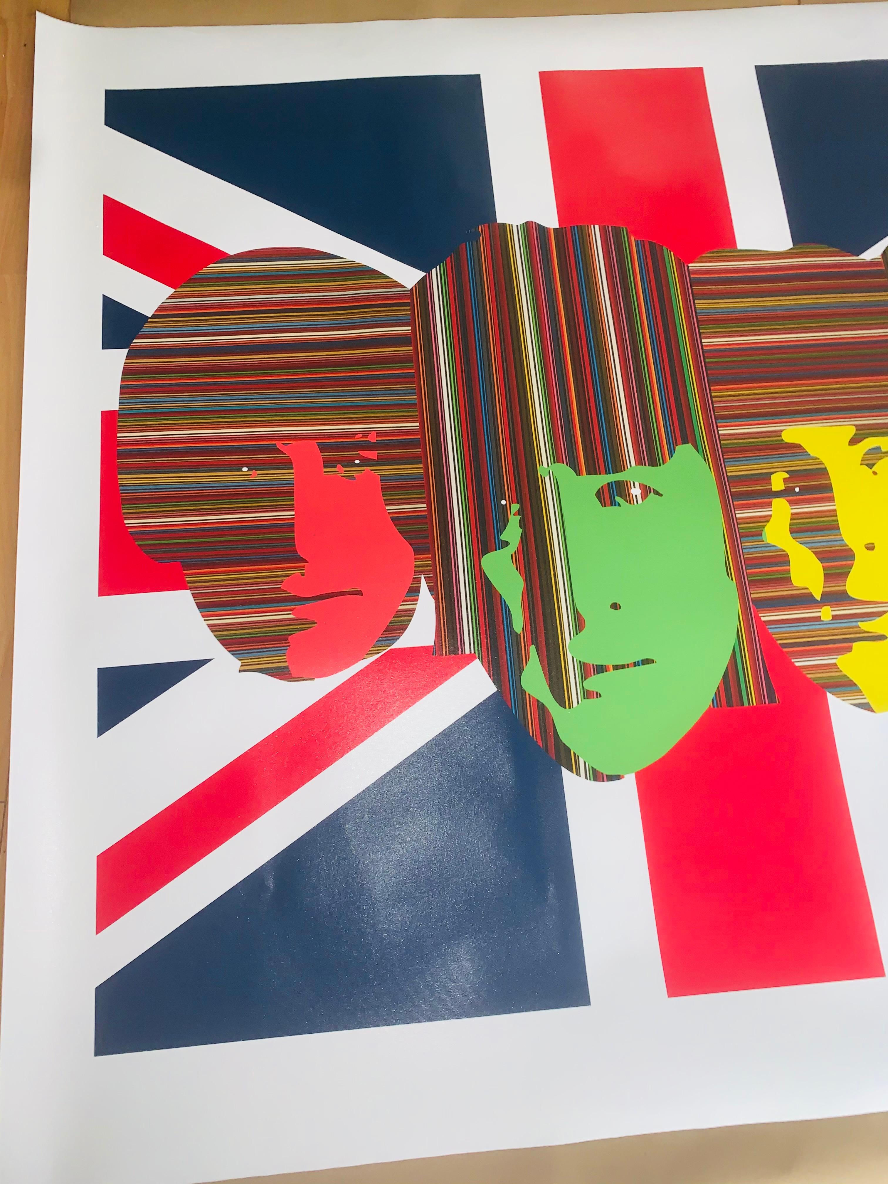 All We Need Is Love-British Flag Version (Limited Edition Of Only 30 Prints) For Sale 2