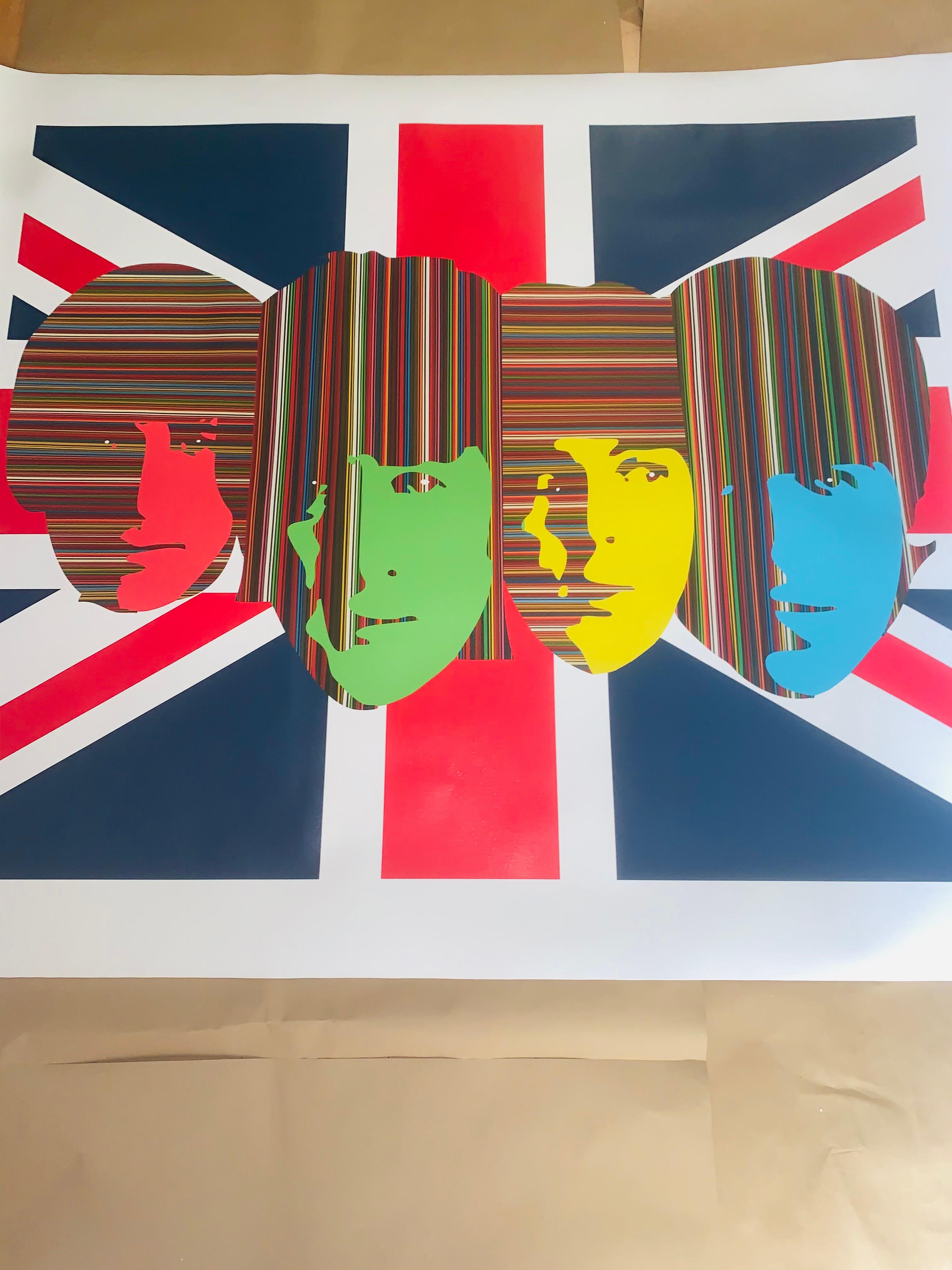 All We Need Is Love-British Flag Version (Limited Edition Of Only 30 Prints) For Sale 3