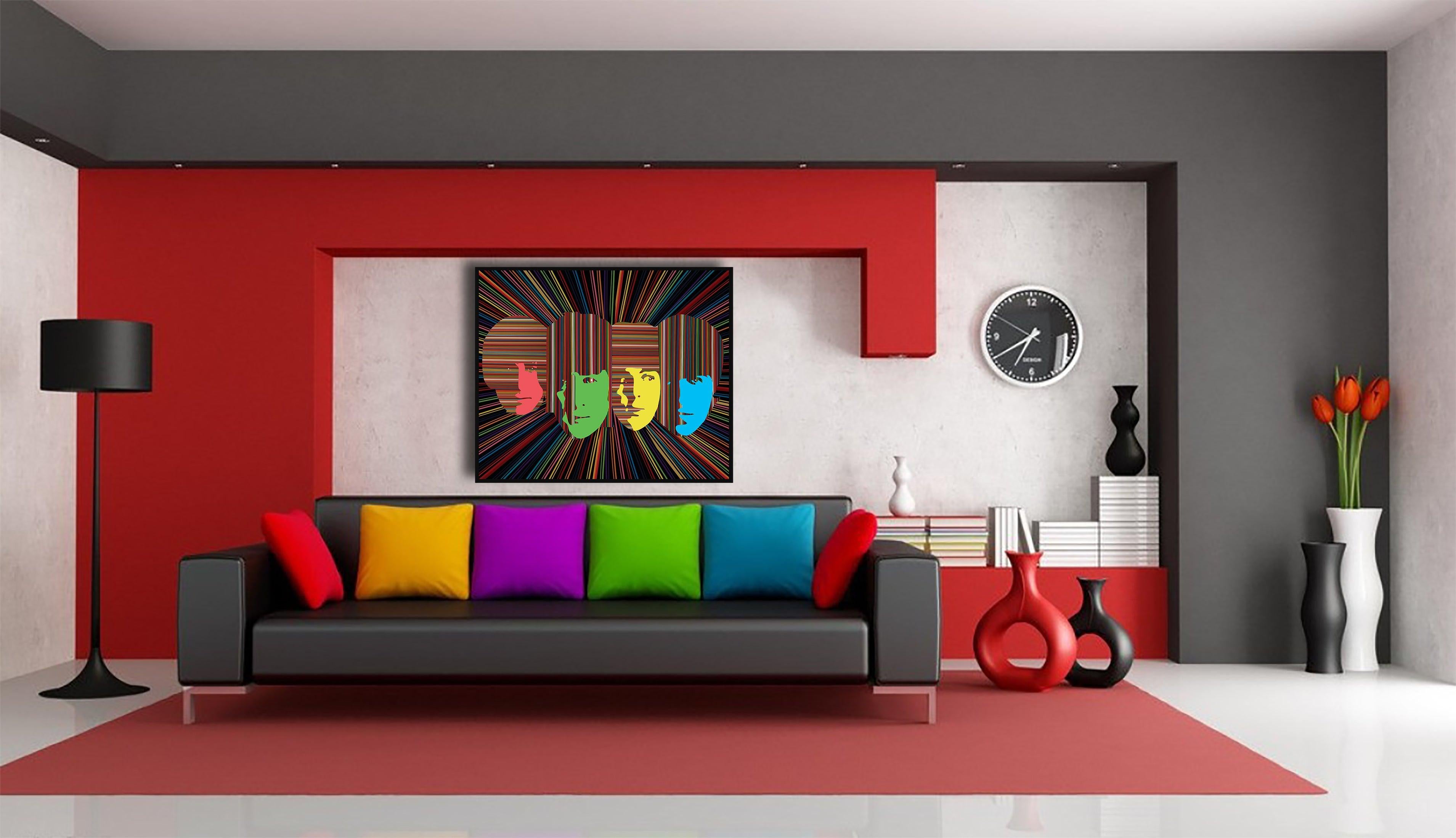 All We Need Is Love I (imprimé en édition limitée) - Pop Art Print par Mauro Oliveira