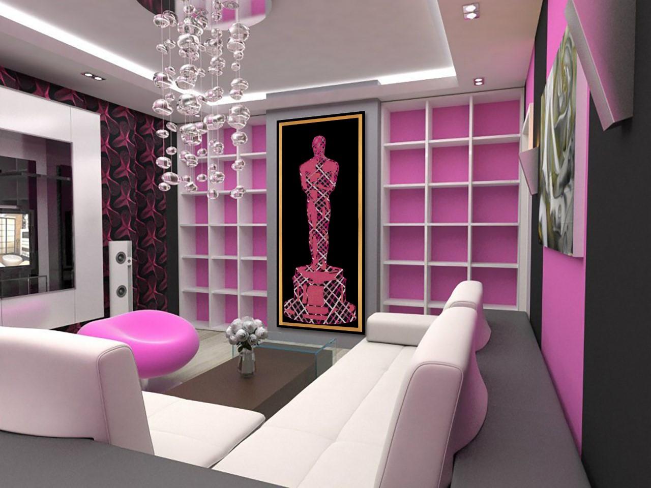 PINK OCTOBER - Barbie Oscar II (Fondo Negro) - Print de Mauro Oliveira