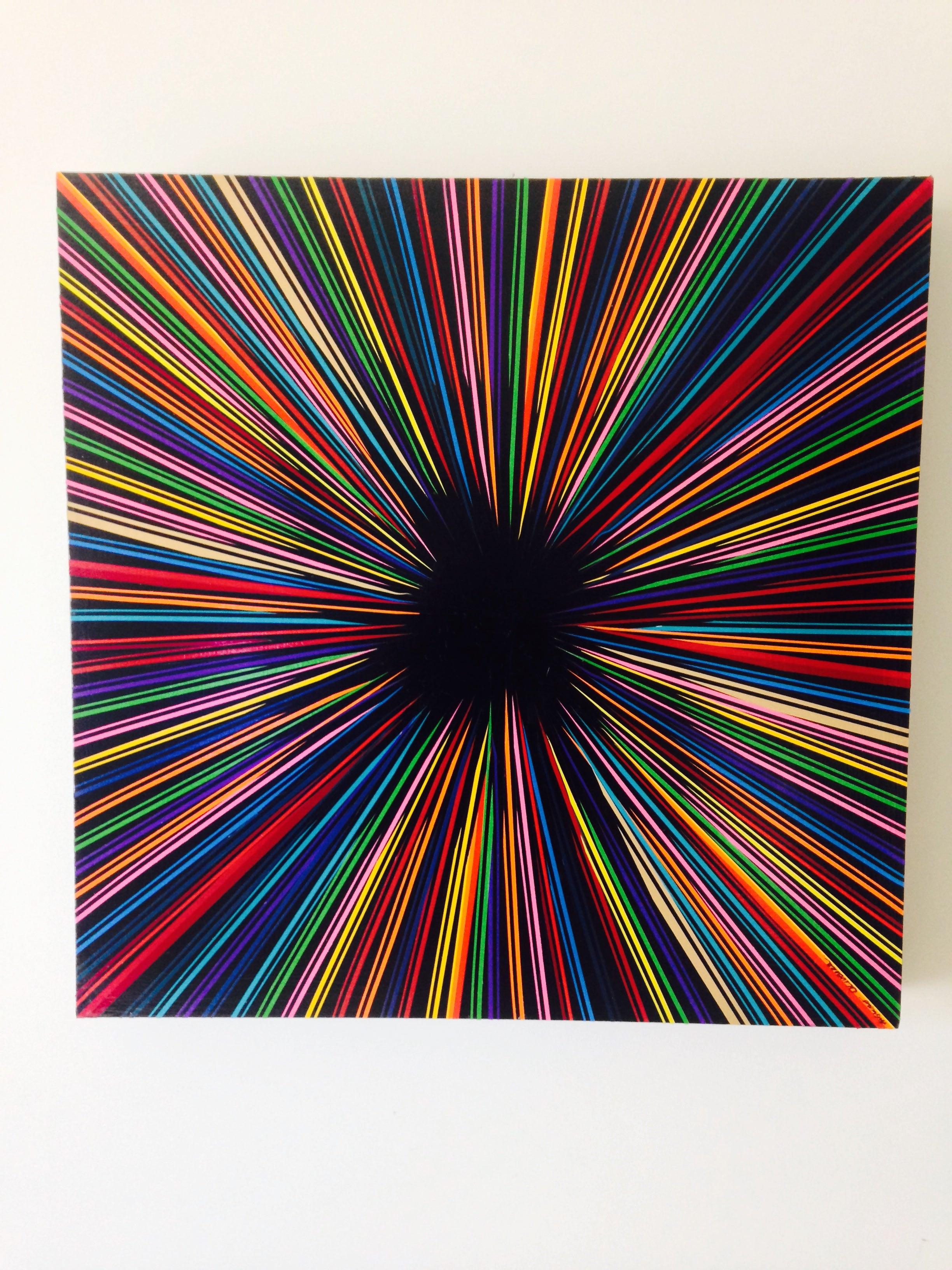Black Hole I (Stampa in edizione limitata) - Print Astrattismo geometrico di Mauro Oliveira