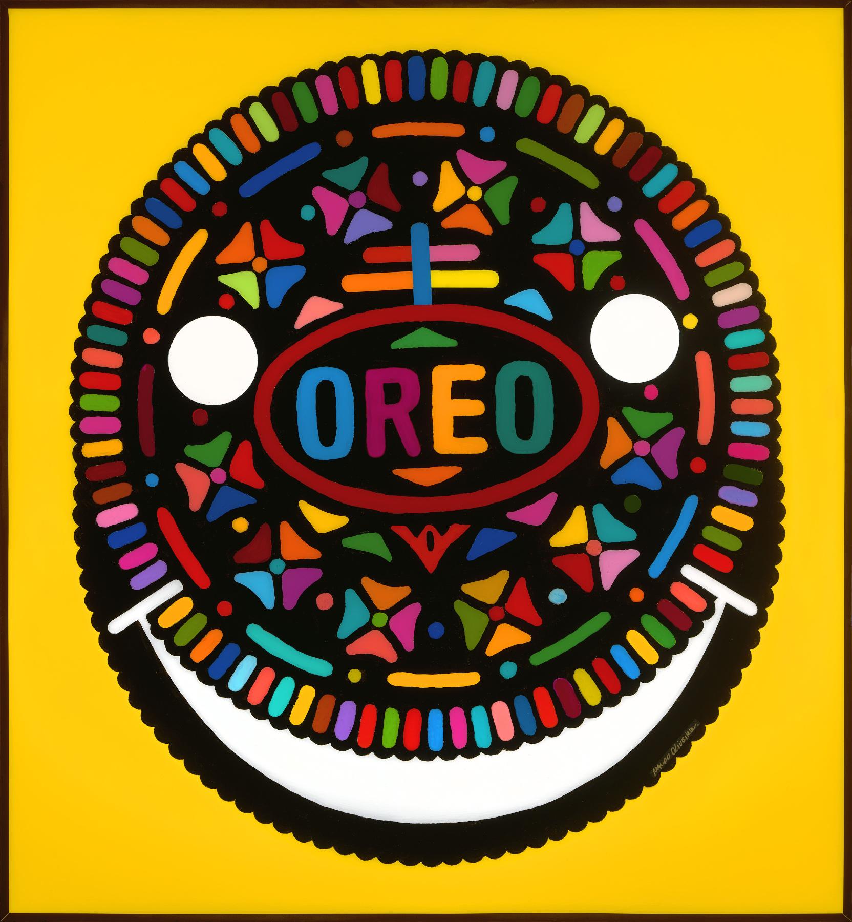 Mauro Oliveira Figurative Print – CELEBRATING OREO'S 110TH ANNIVERSARY W / „THE OREO HAPPY HOUR I“ (imitierte Auflage)