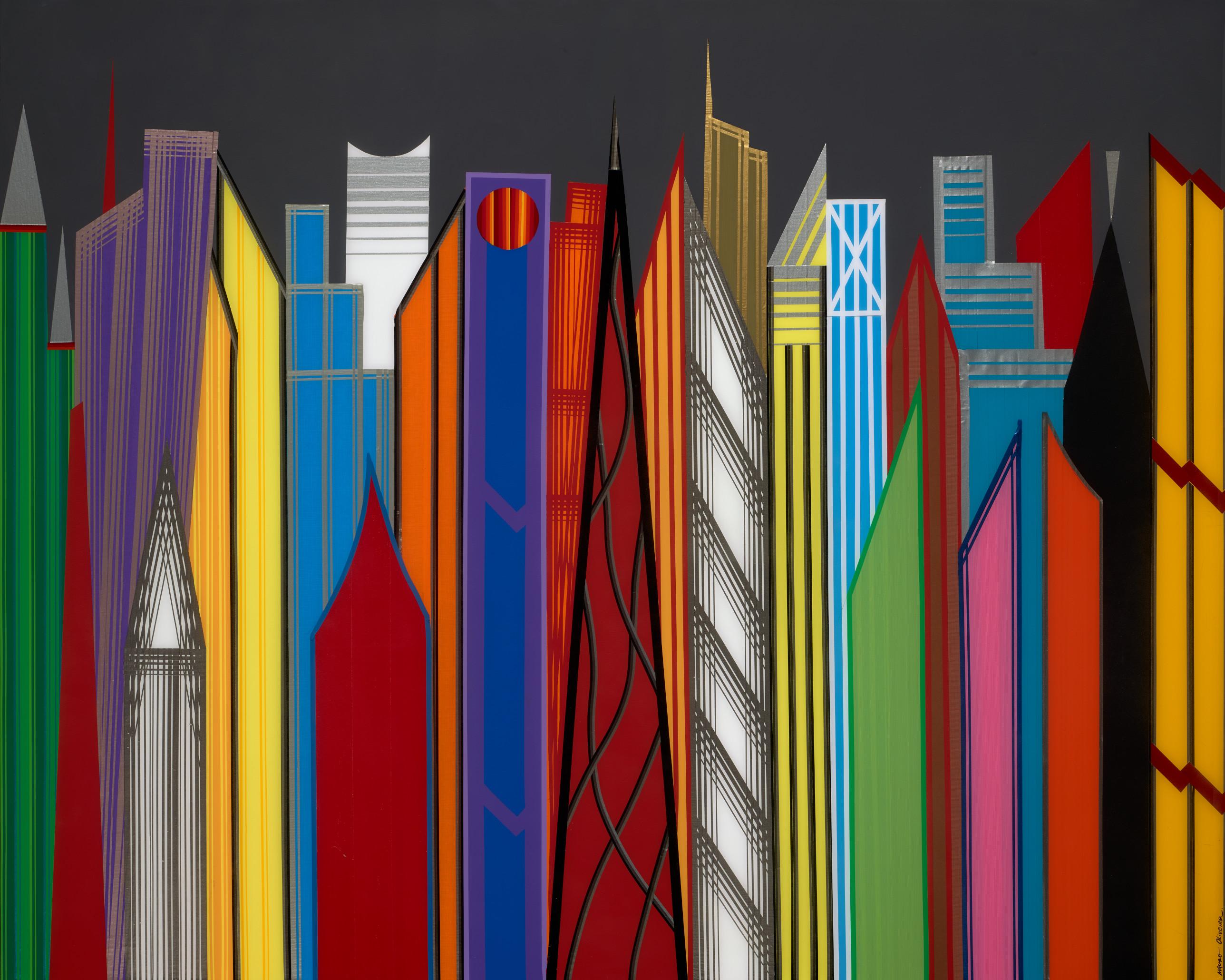 Colorful Futuristica City (Limited Edition Print of only 30) For Sale 5