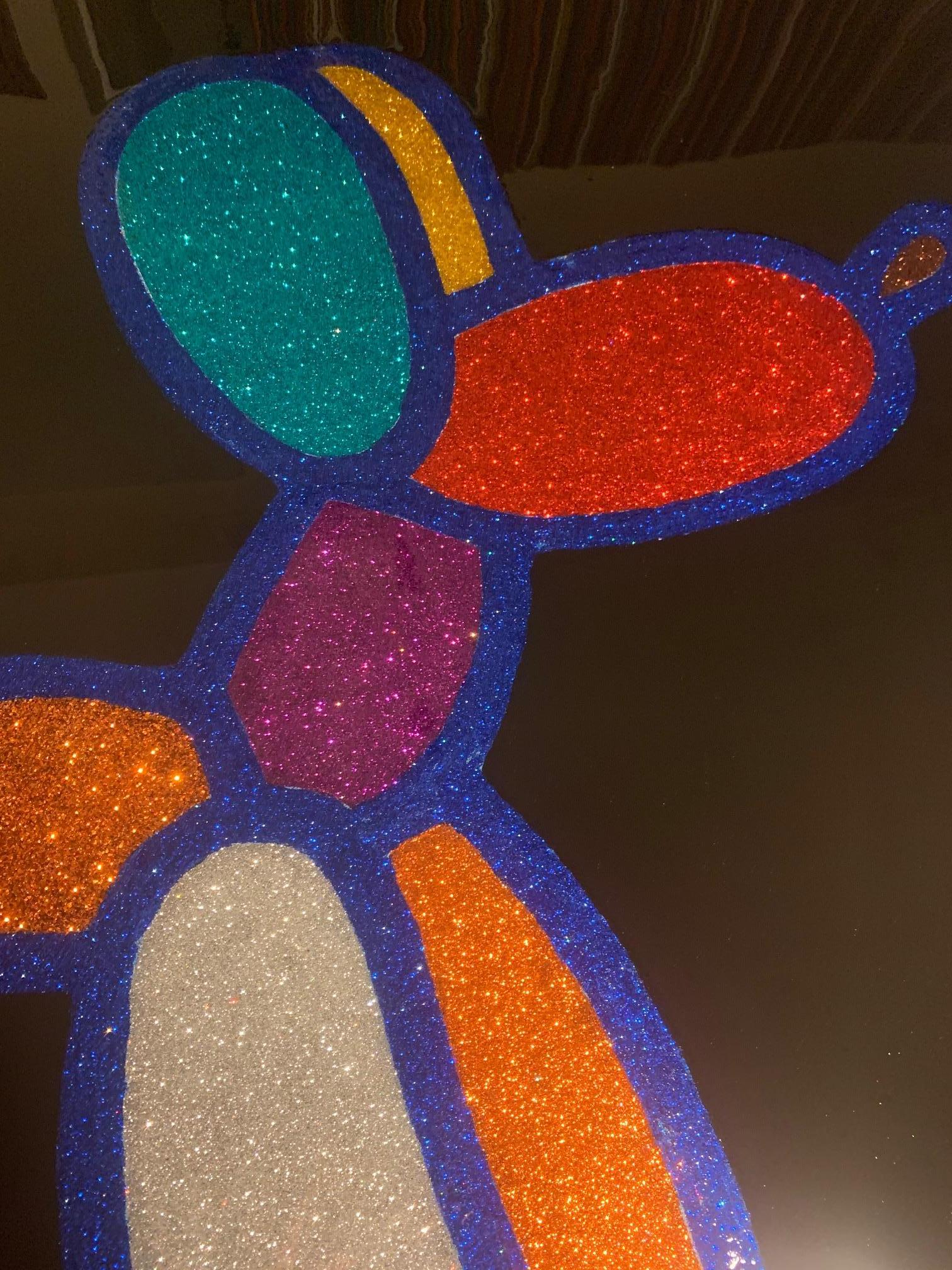 Farting Glitter Balloon Dog I (Limited Edition Print) For Sale 2