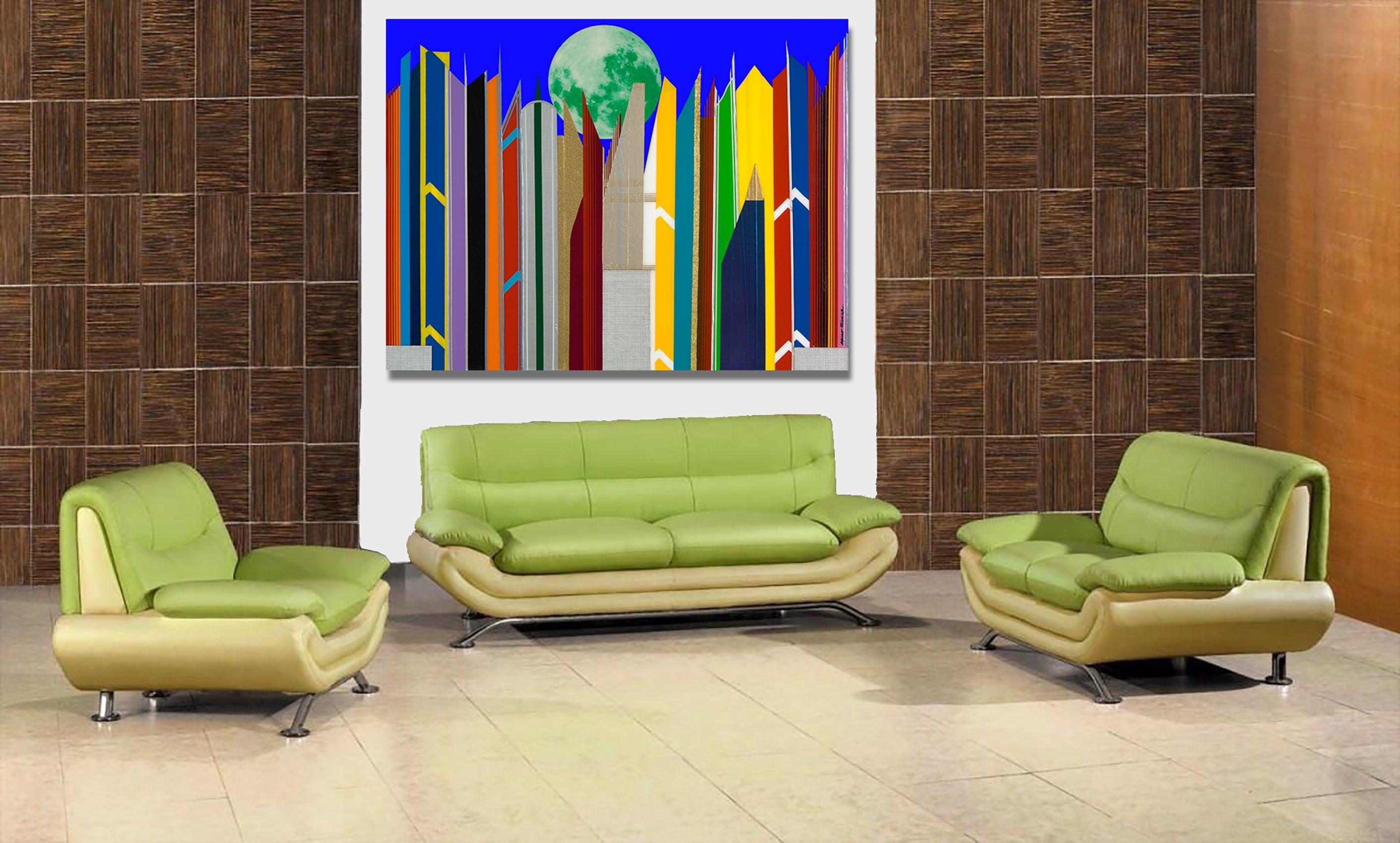 This Futuristica skyline series by Mauro Oliveira has been a bestseller for the past 10 years. 
All pieces of the series are one of a kind, representing well known cities such as New York, Los Angeles, Dubai, London, Rio de Janeiro, as well as