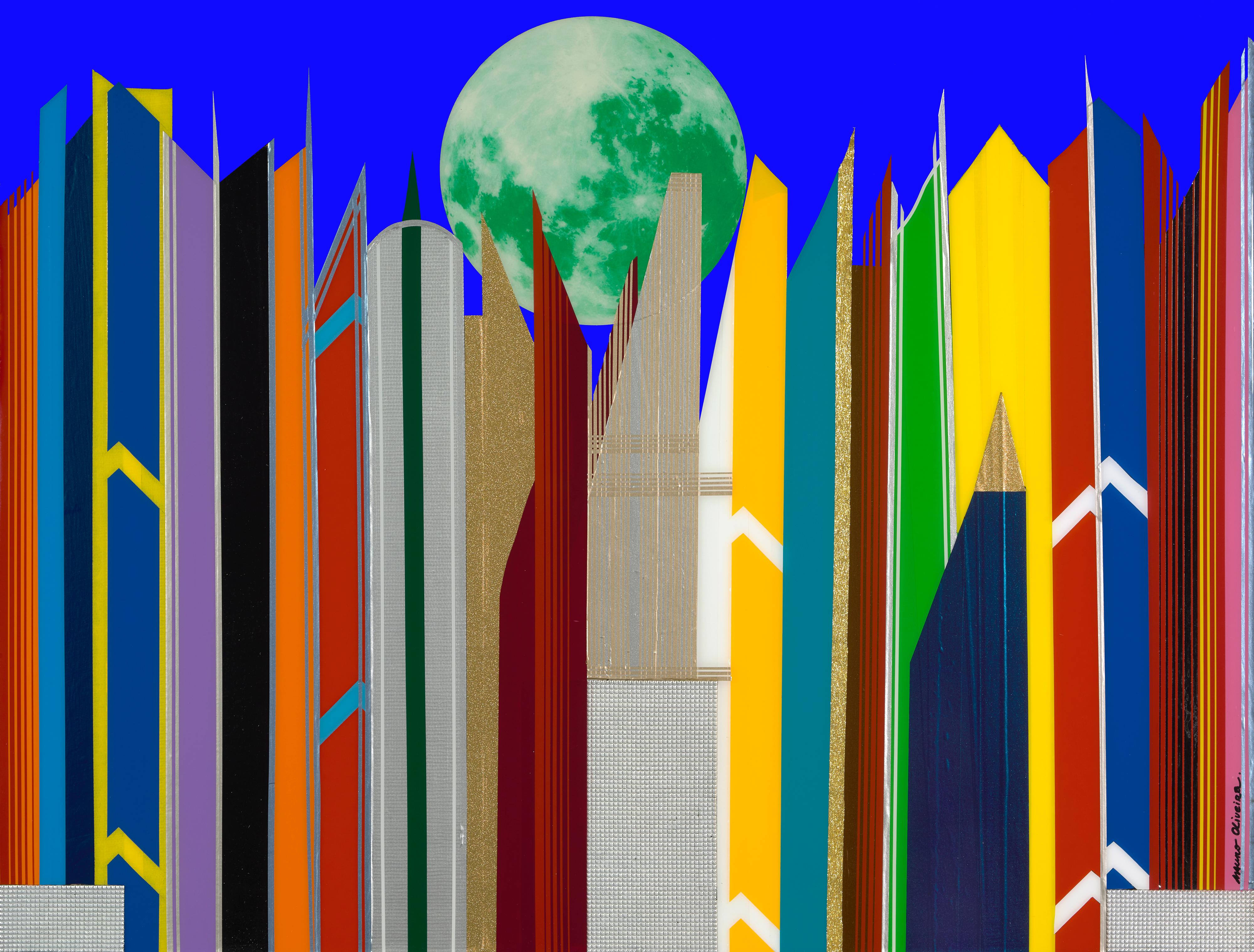 This Futuristica skyline series by Mauro Oliveira has been a bestseller for the past 10 years. 
All pieces of the series are one of a kind, representing well known cities such as New York, Los Angeles, Dubai, London, Rio de Janeiro, as well as