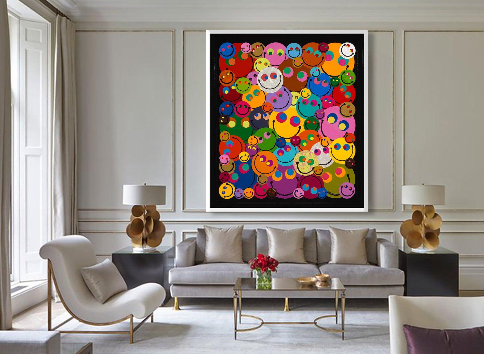 Colorful Happiness Equality (Limited Edition Print) - Black Figurative Print by Mauro Oliveira